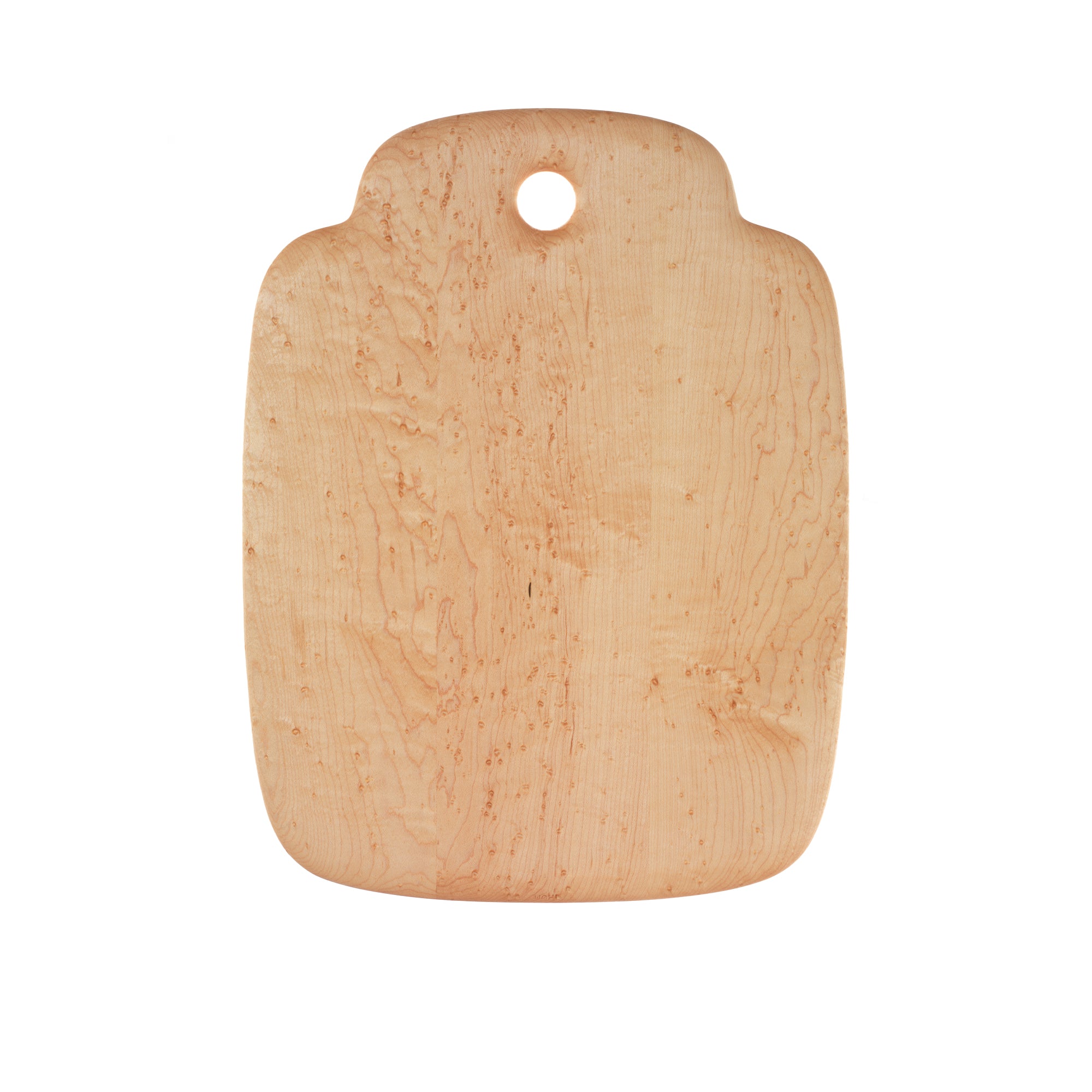 Bird's-Eye Maple Cutting Board, Stepped Rectangle