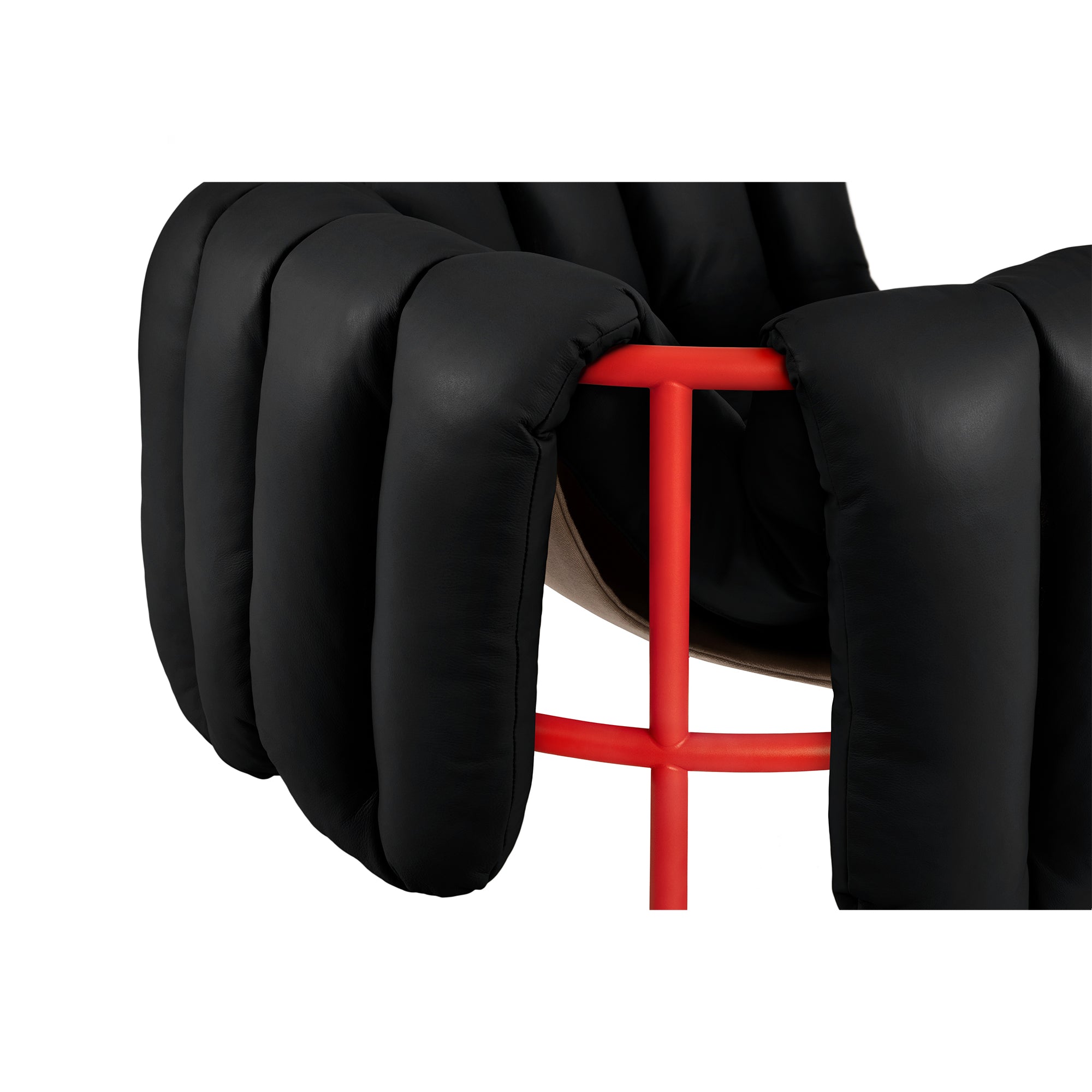 Puffy Lounge Chair, Traffic Red
