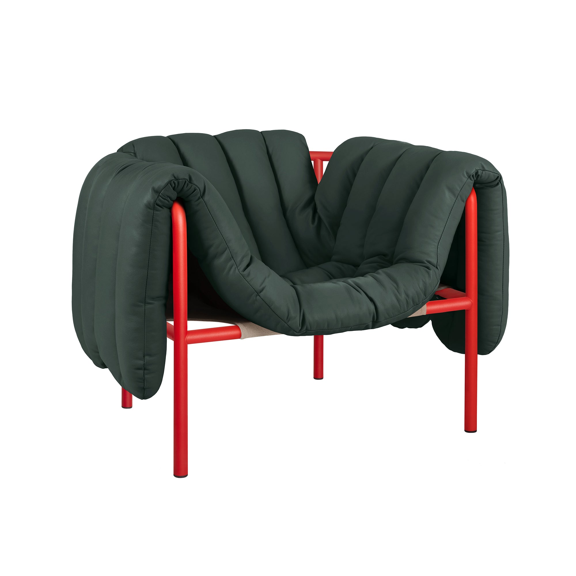 Puffy Lounge Chair, Traffic Red