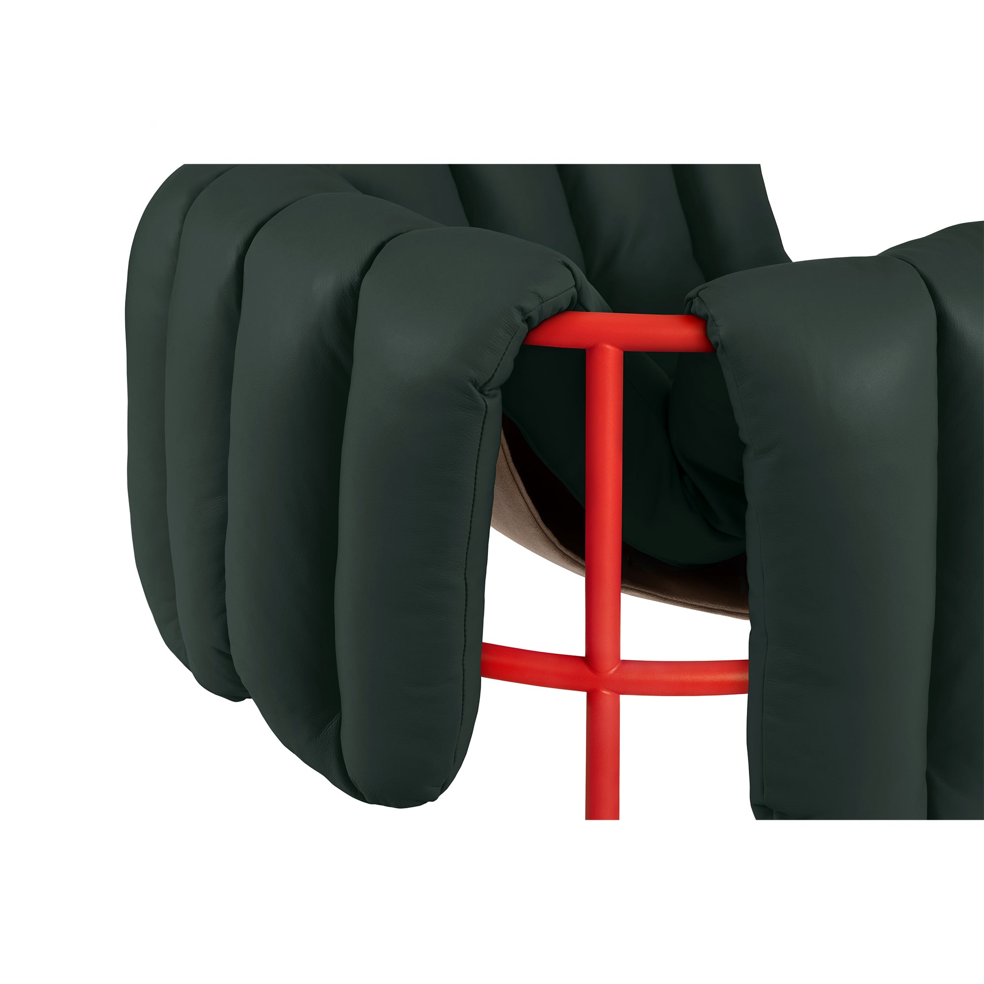 Puffy Lounge Chair, Traffic Red