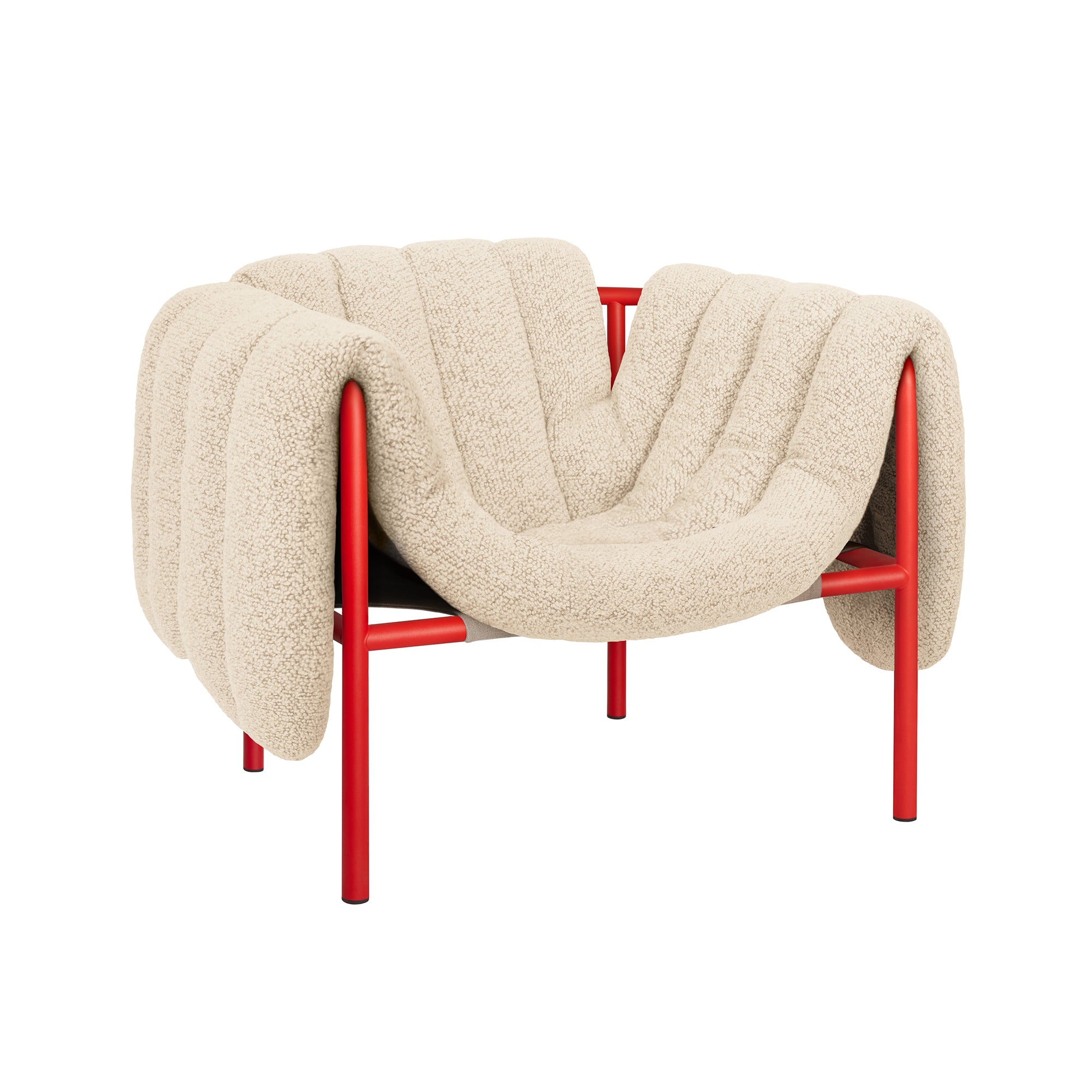 Puffy Lounge Chair, Traffic Red