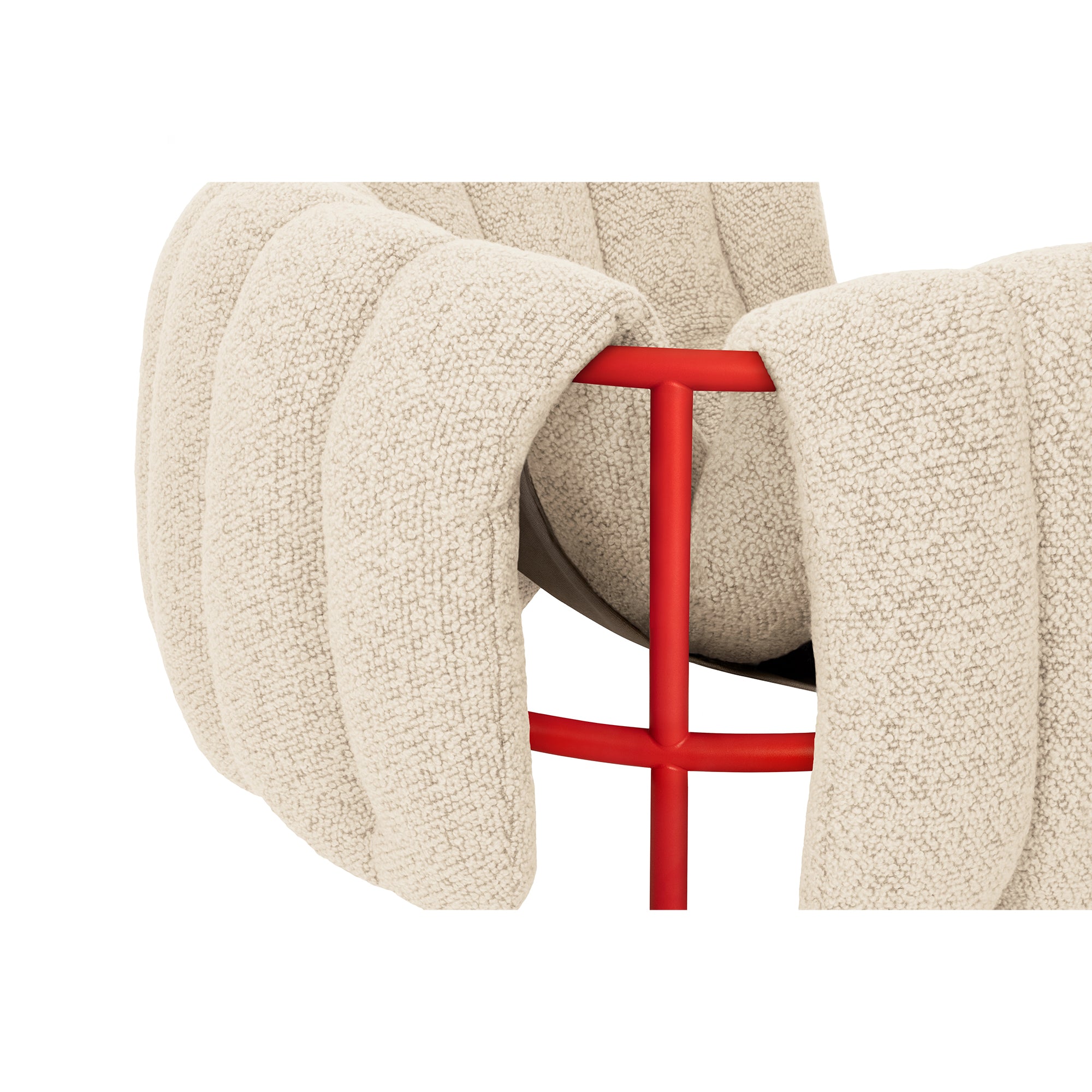 Puffy Lounge Chair, Traffic Red