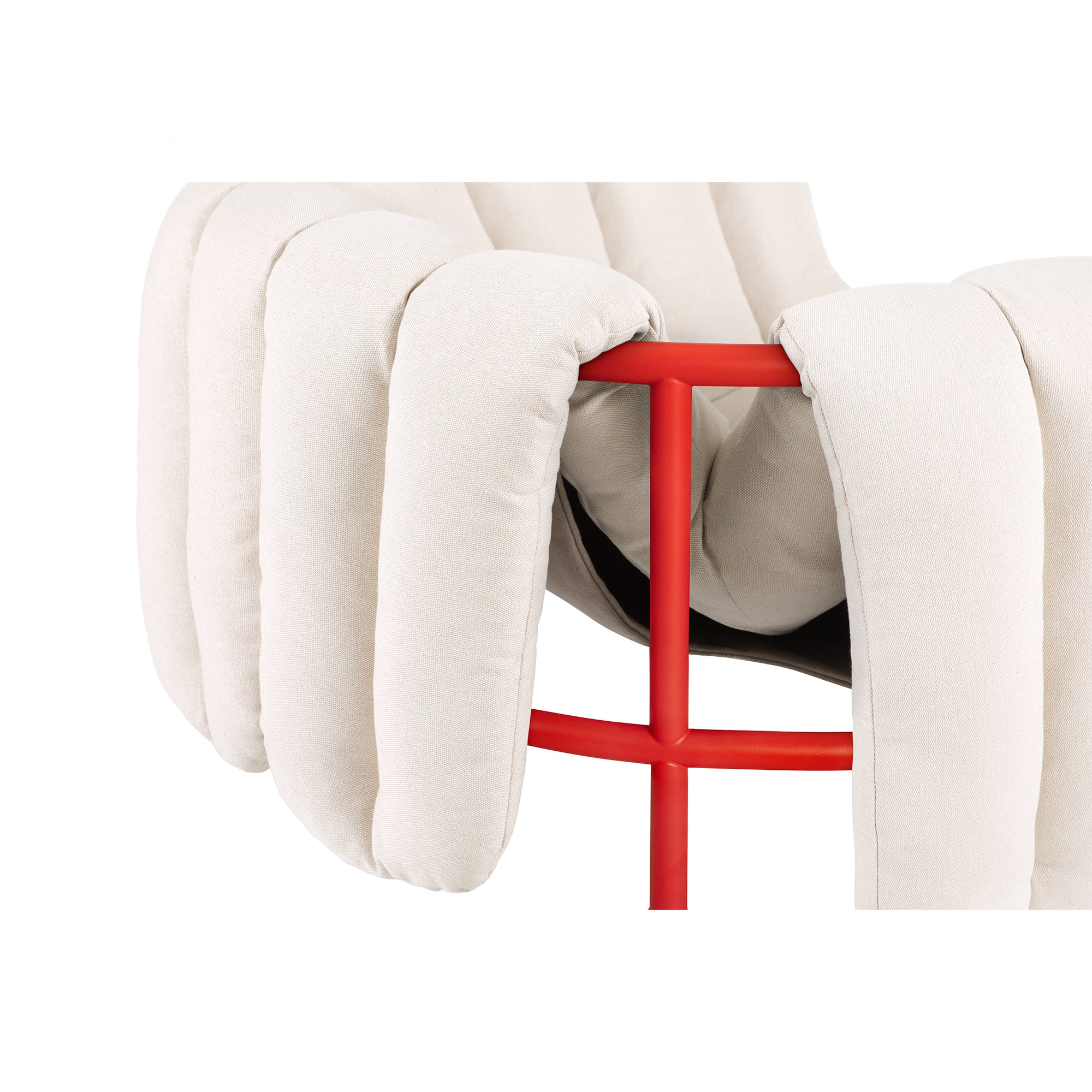 Puffy Lounge Chair, Traffic Red