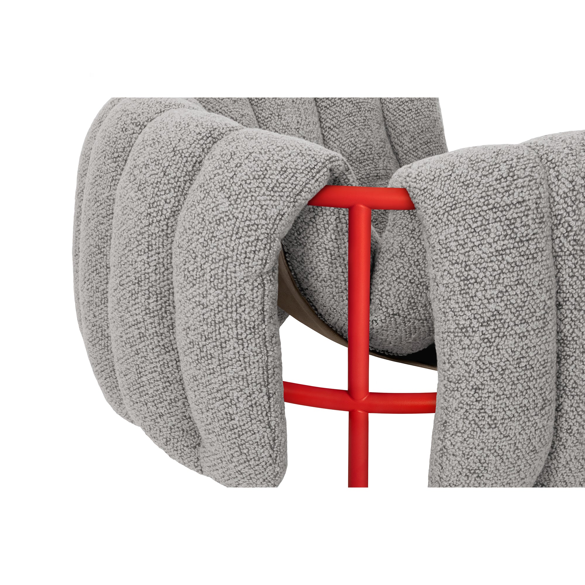 Puffy Lounge Chair, Traffic Red