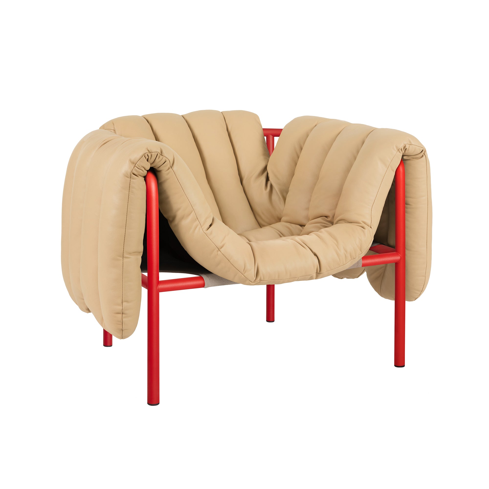 Puffy Lounge Chair, Traffic Red