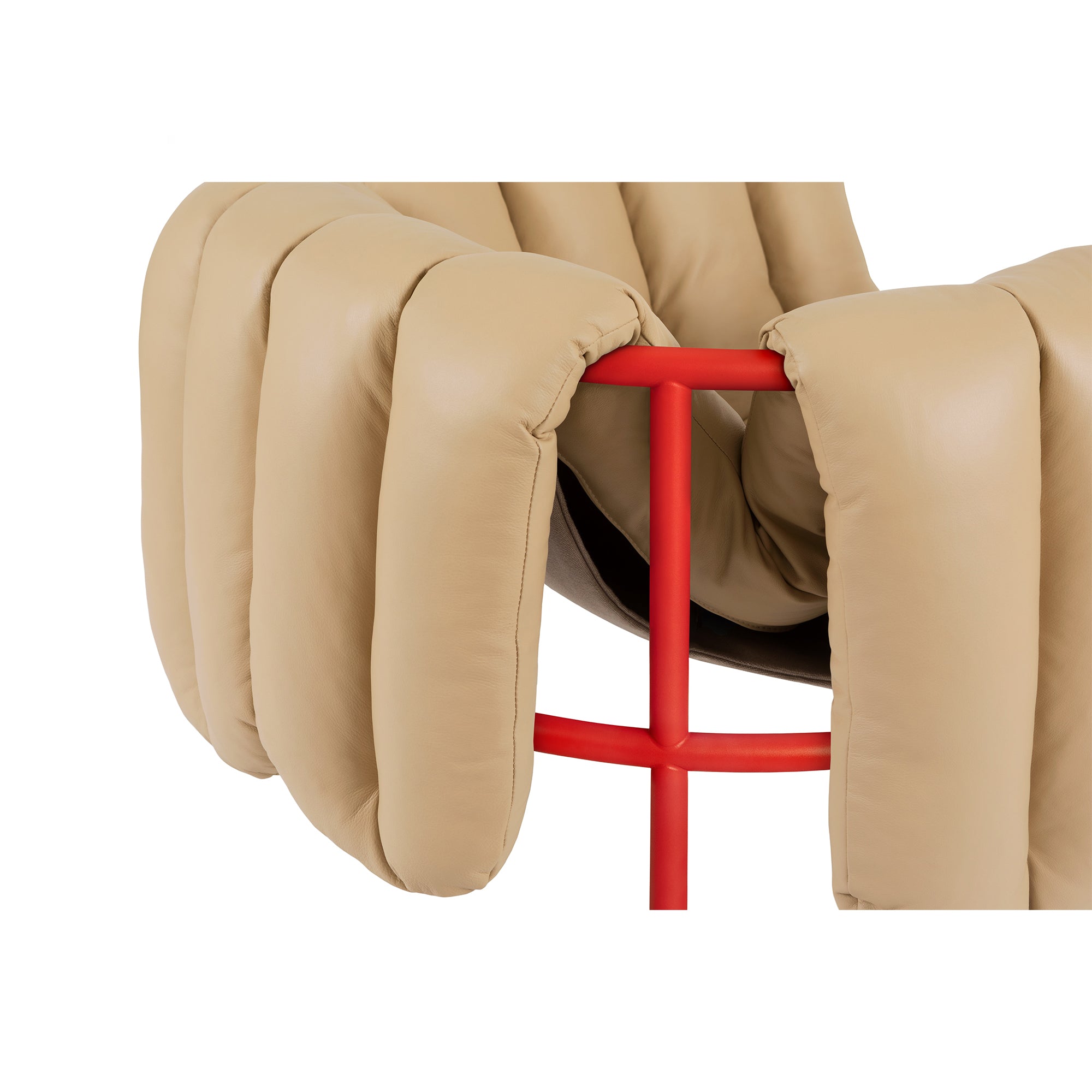 Puffy Lounge Chair, Traffic Red
