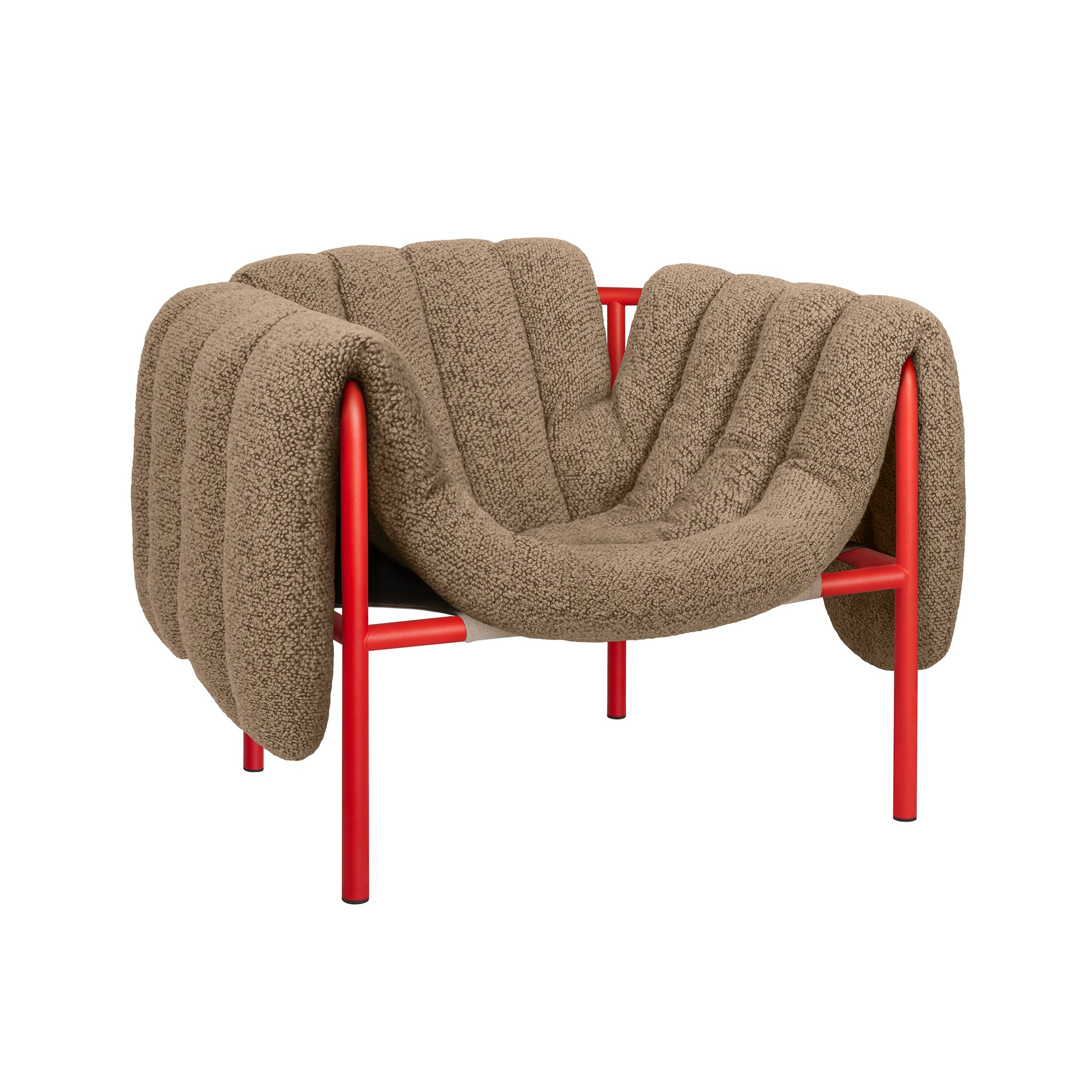 Puffy Lounge Chair, Traffic Red