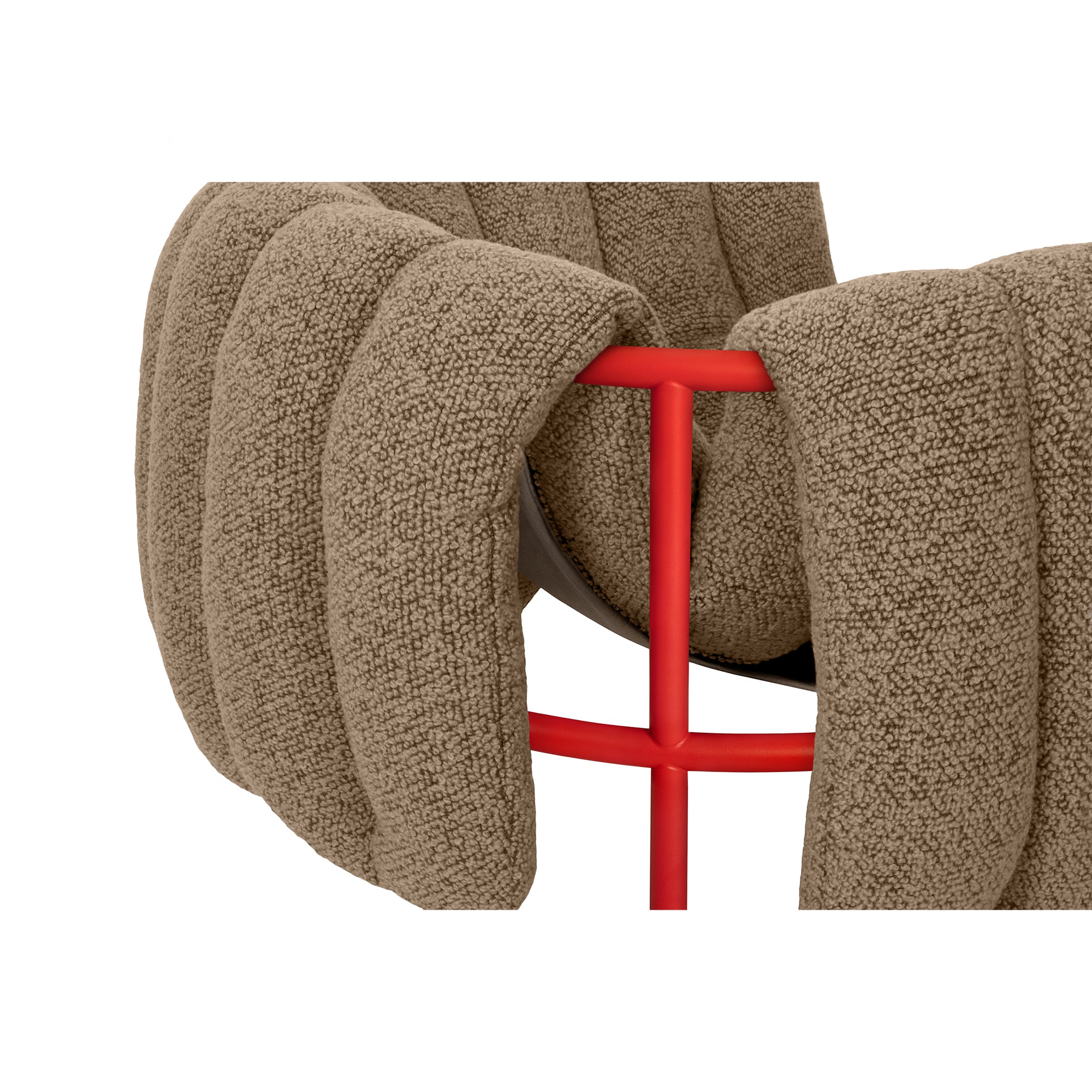 Puffy Lounge Chair, Traffic Red