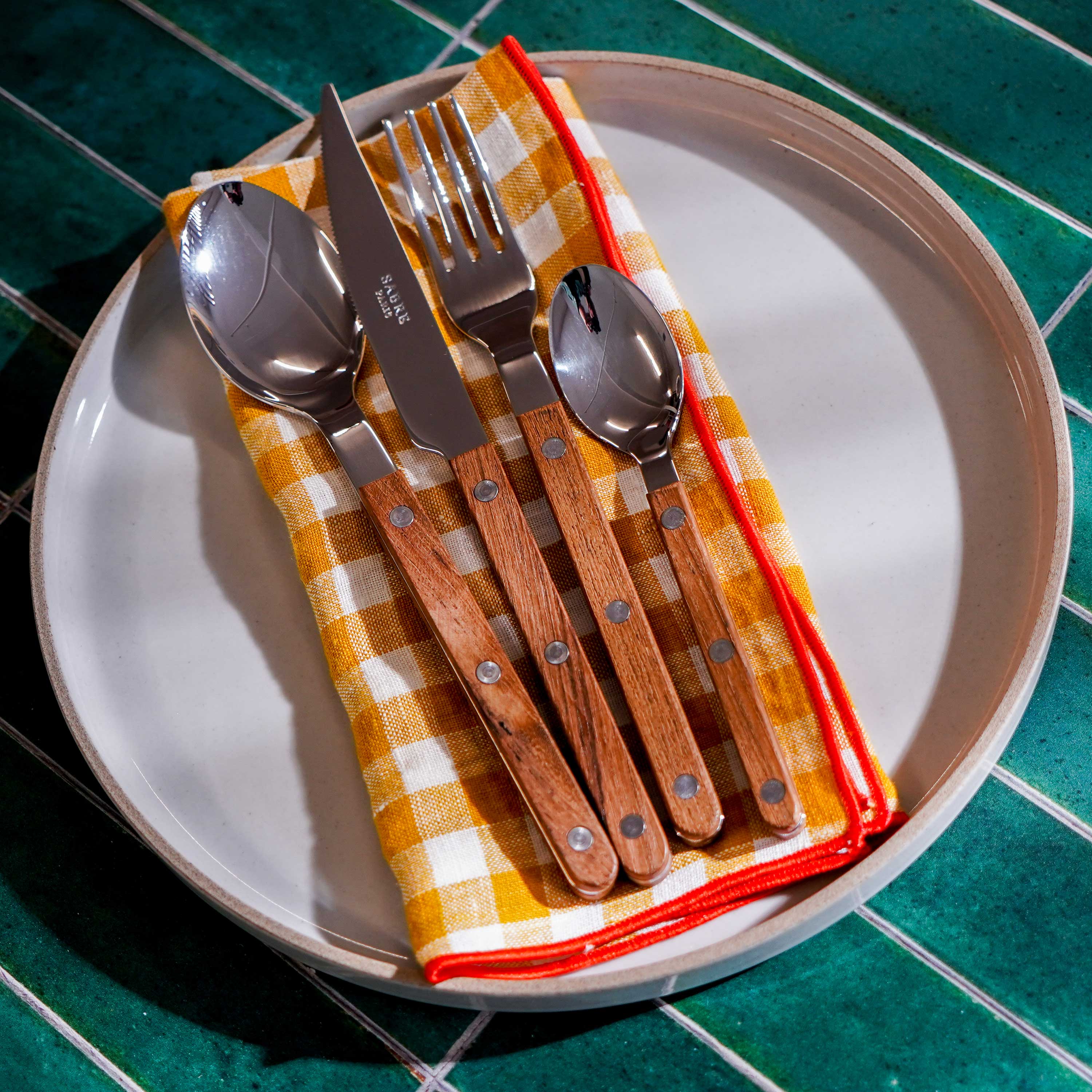 Bistrot Flatware, Teak, 4pc