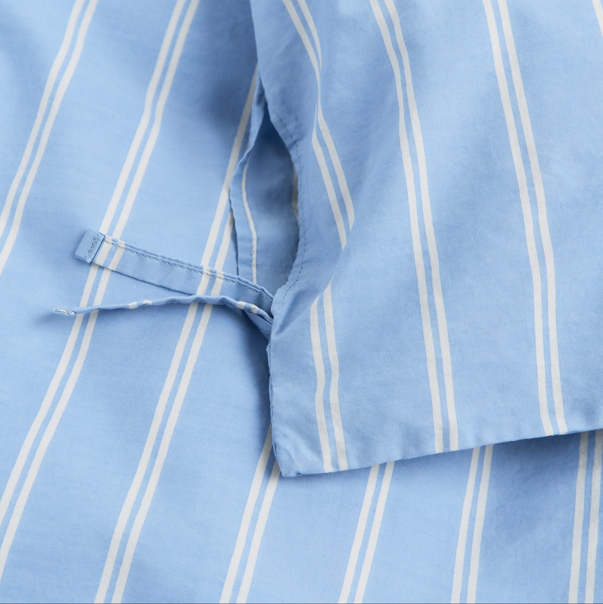 Percale Bedding, Island Blue Stripes