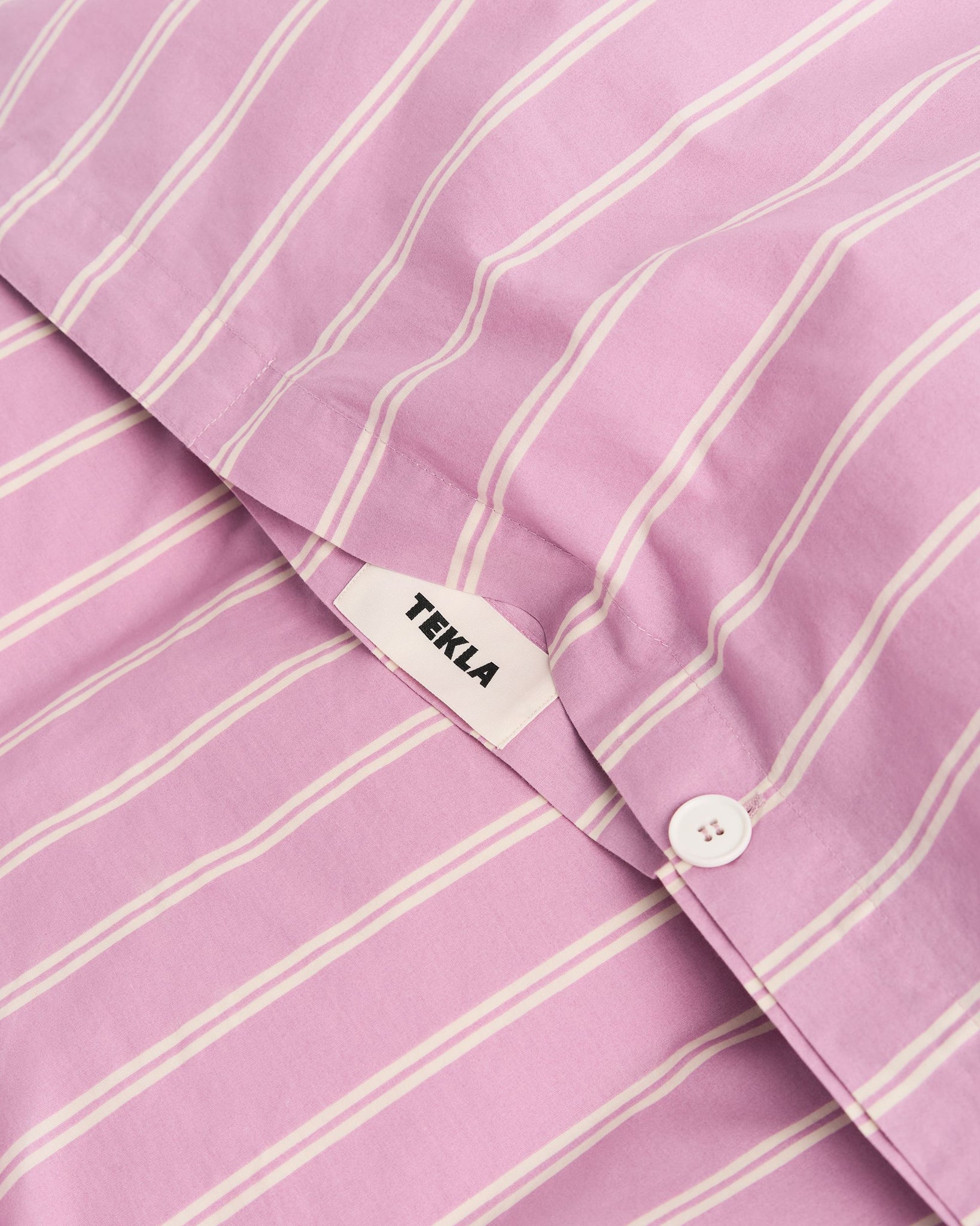 Percale Bedding, Mallow Pink Stripes