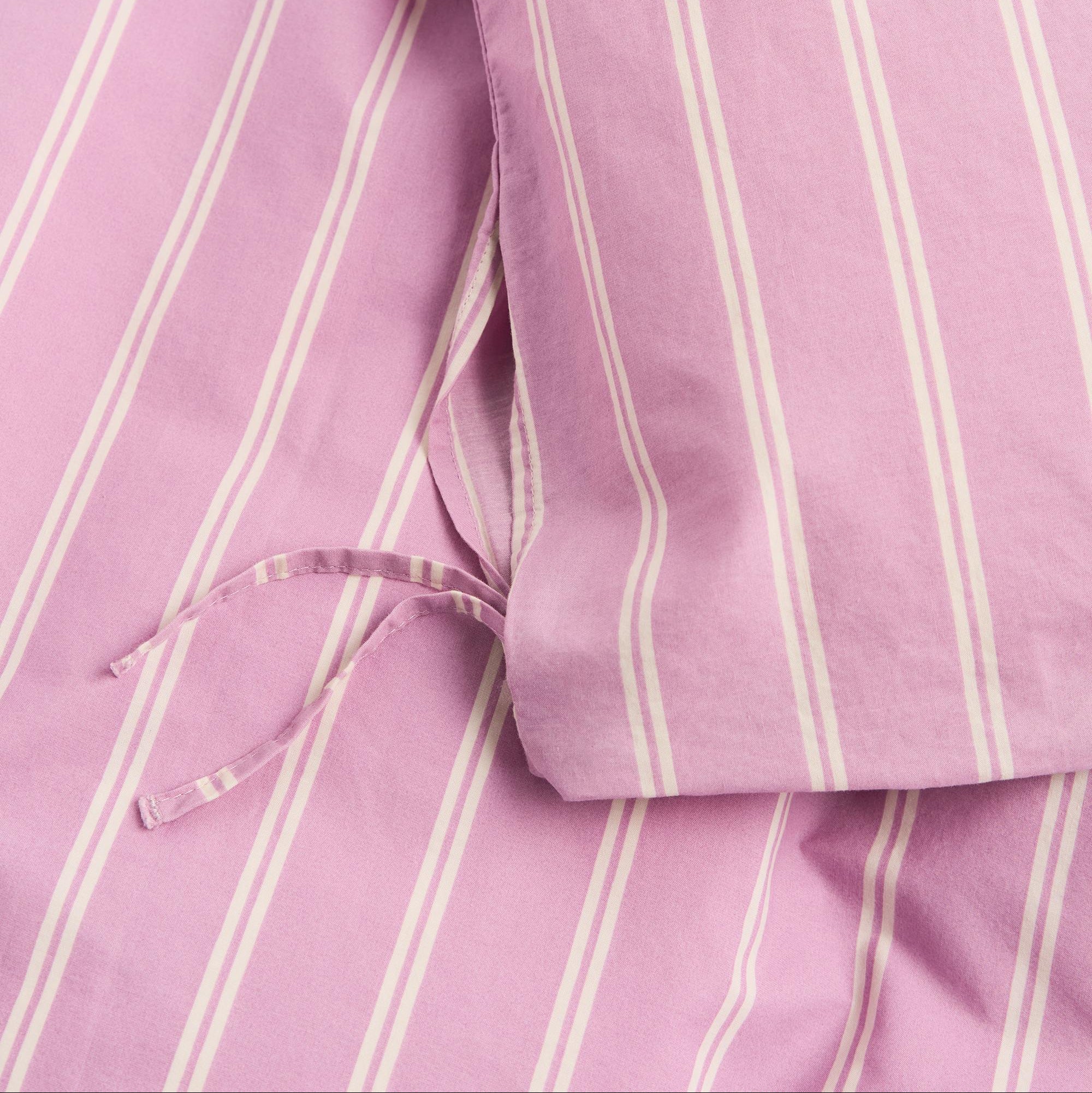 Percale Bedding, Mallow Pink Stripes