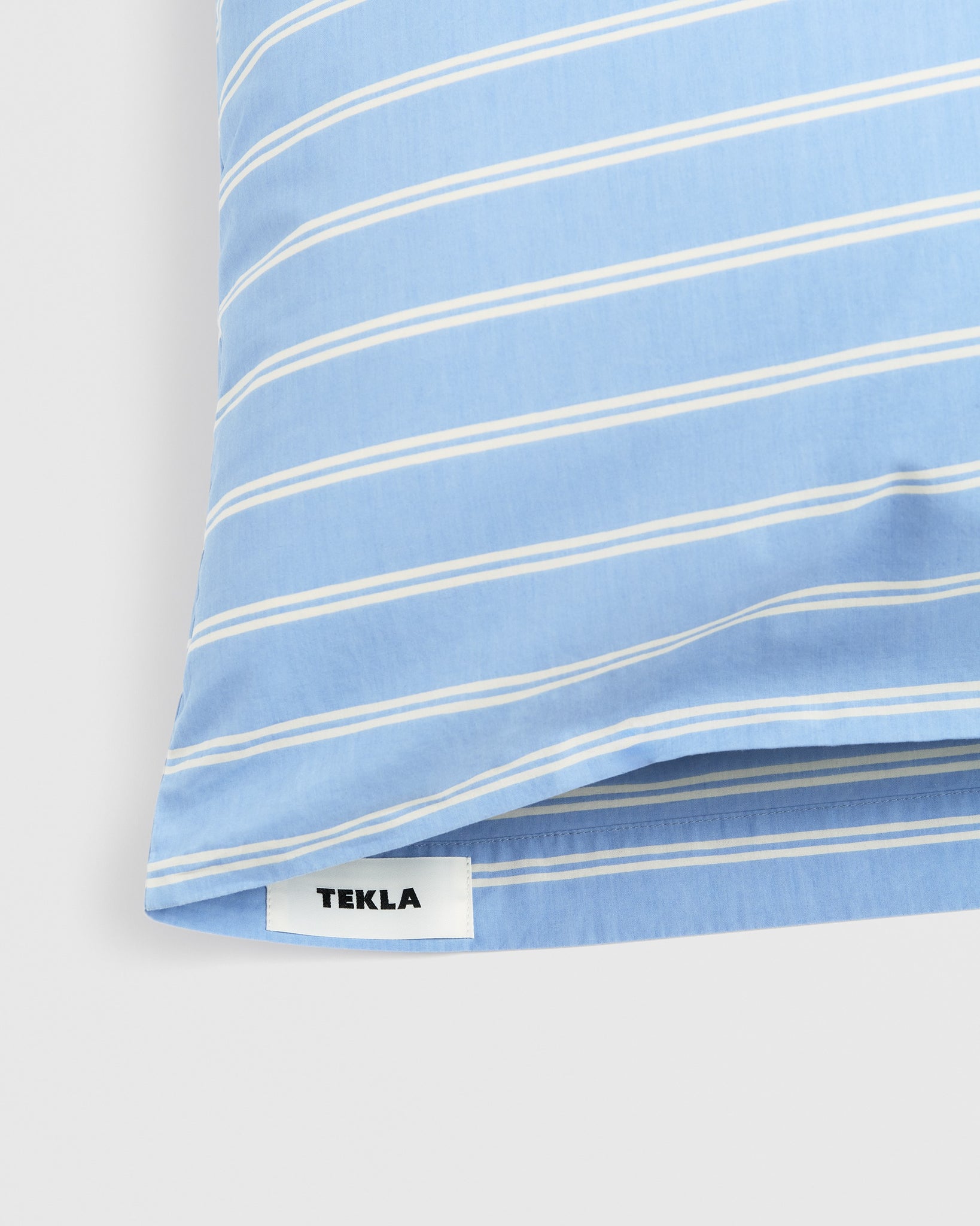 Percale Bedding, Island Blue Stripes
