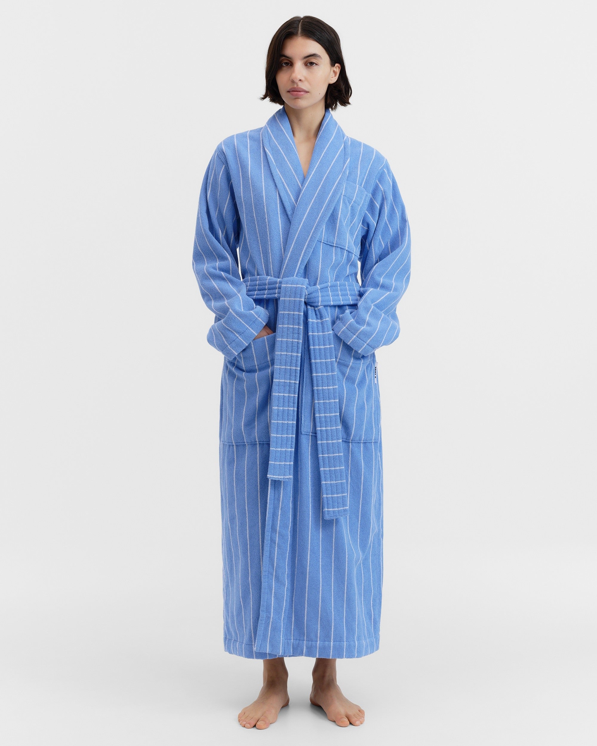 Marseille Striped Classic Terry Bathrobe