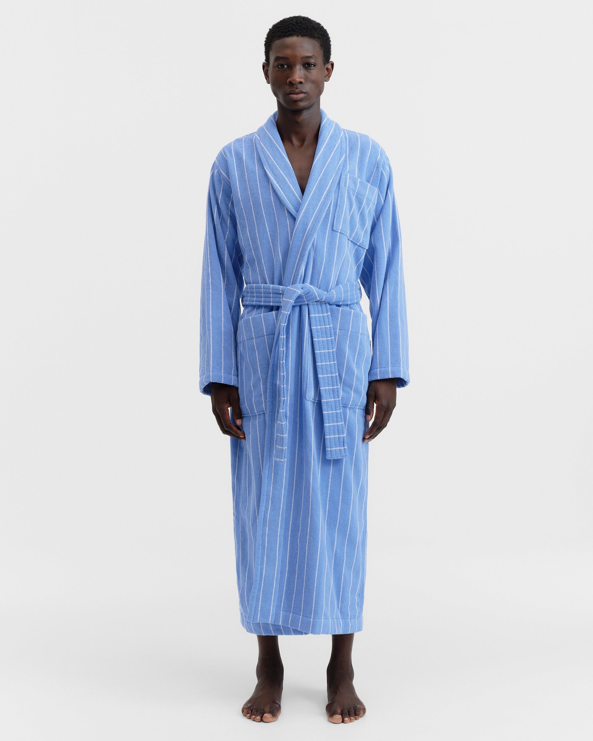 Marseille Striped Classic Terry Bathrobe