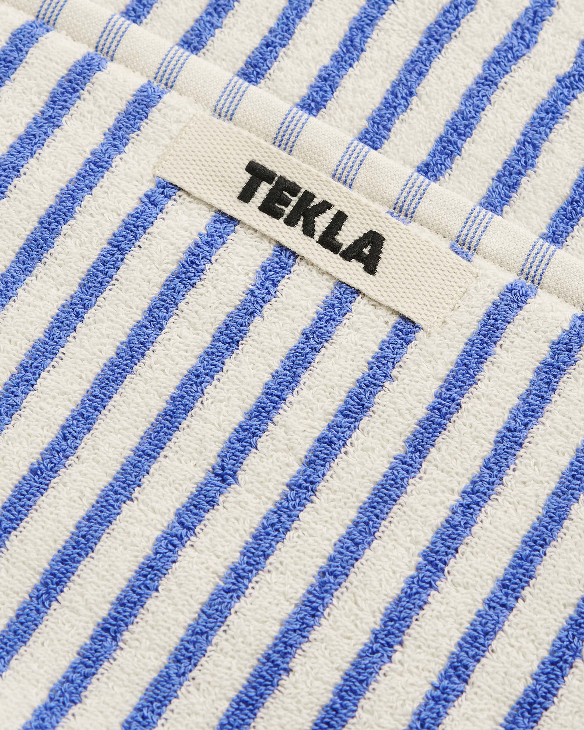 Coastal Blue Striped Terry Towel