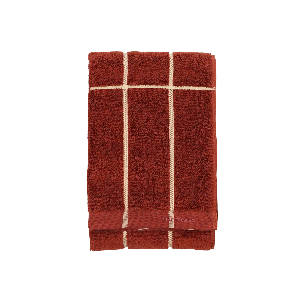 Tiiliskivi Two-Sided Towel, Brick + Plum