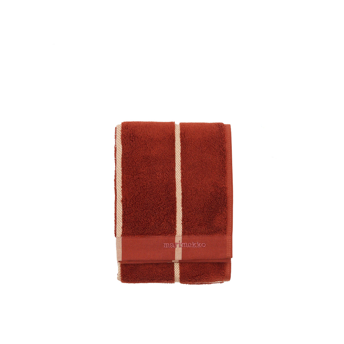 Tiiliskivi Two-Sided Towel, Brick + Plum