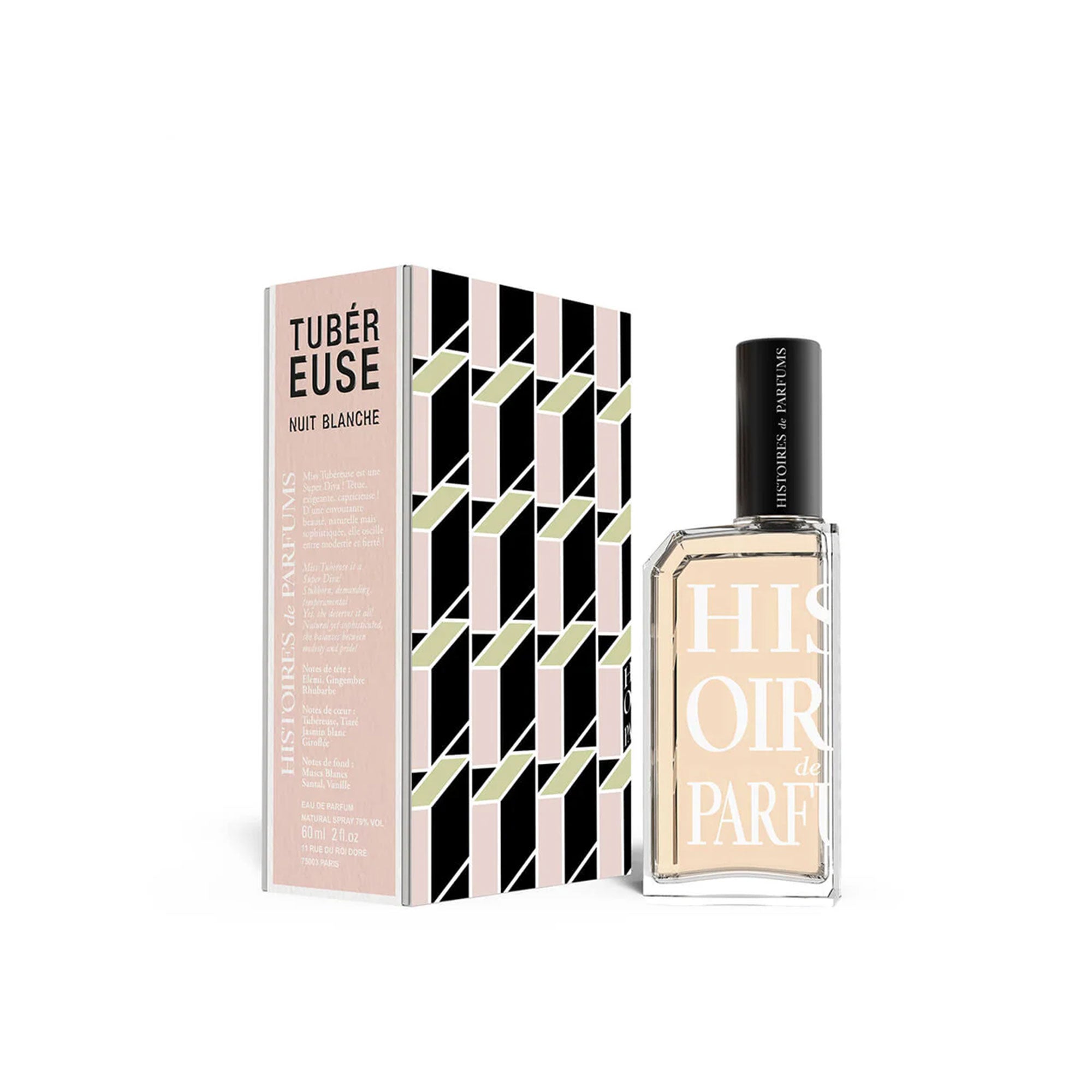 Tubéreuse Nuit Blanche, Eau de Parfum, 60 mL.