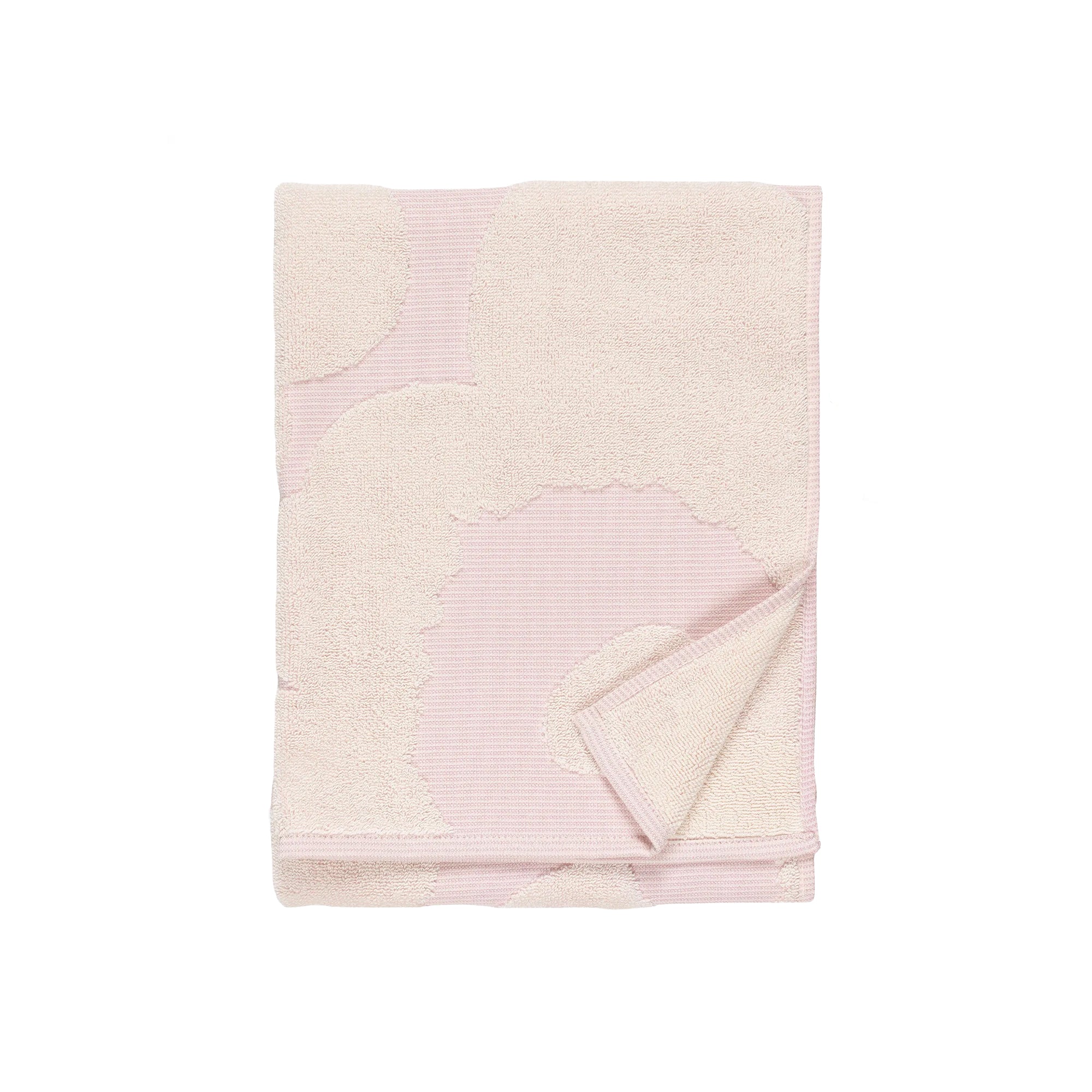 Unikko Hand Towel, Pink + Ivory