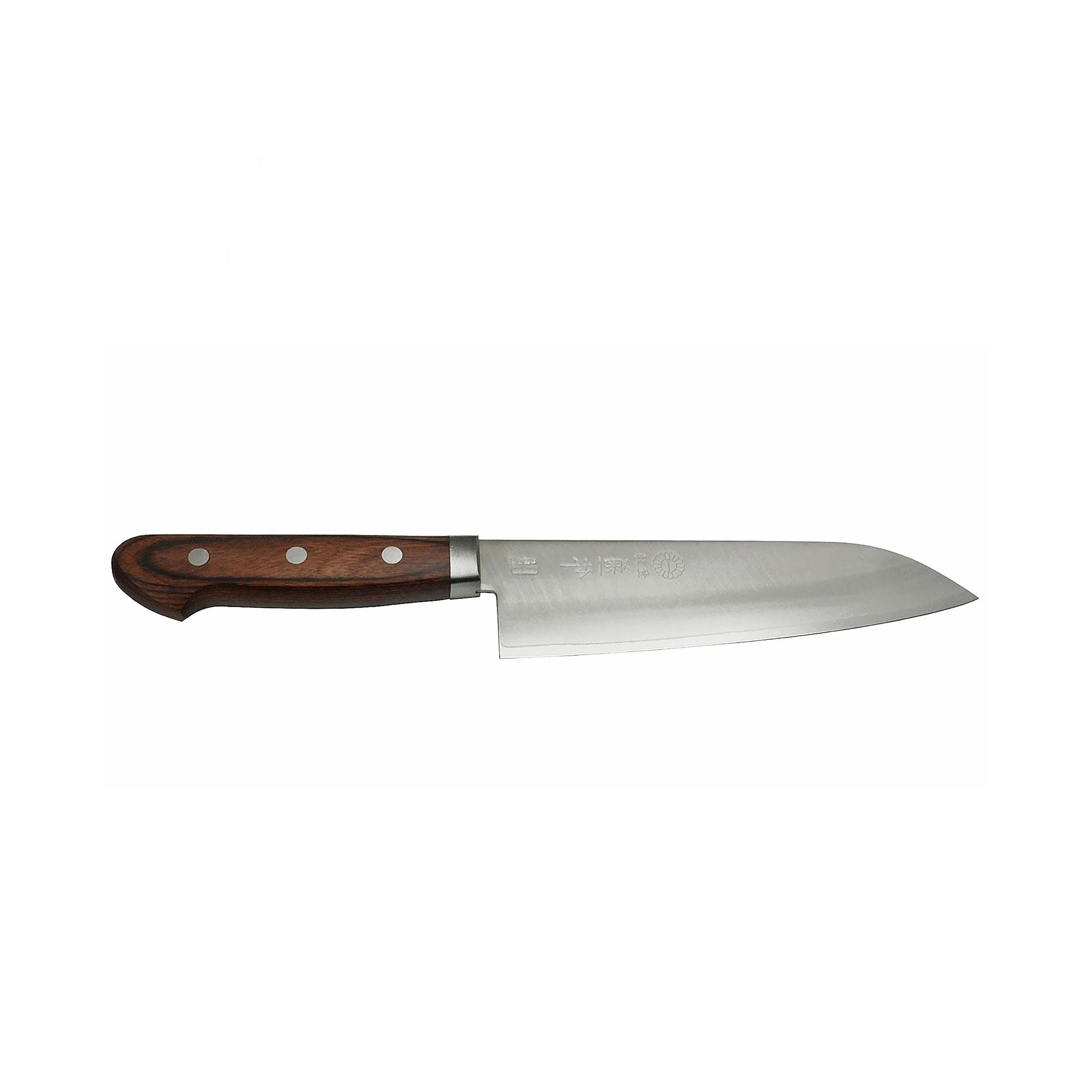 Warikomi Gold with Mahogany Handle -  Santoku, 6.5"