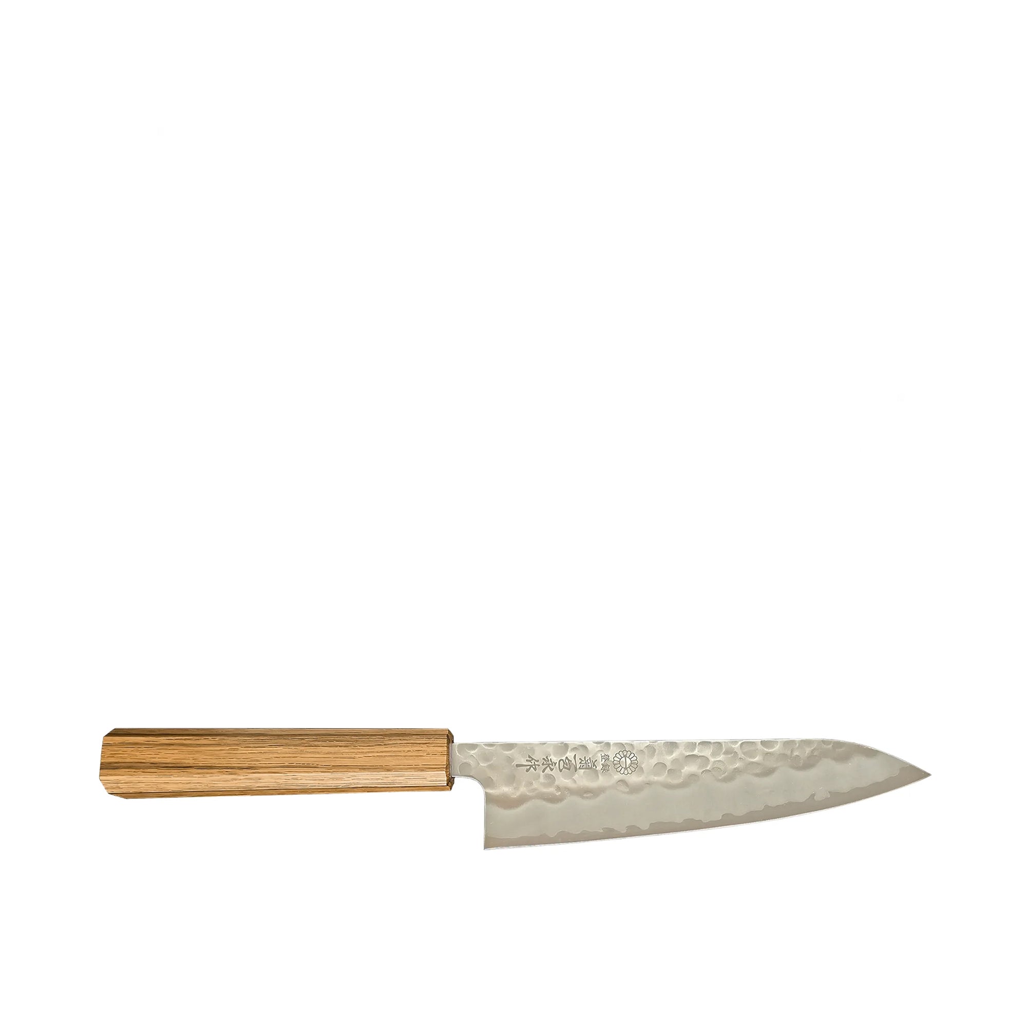 Warikomi Tsuchime Carbon Steel Gyuto Knife, 7 in