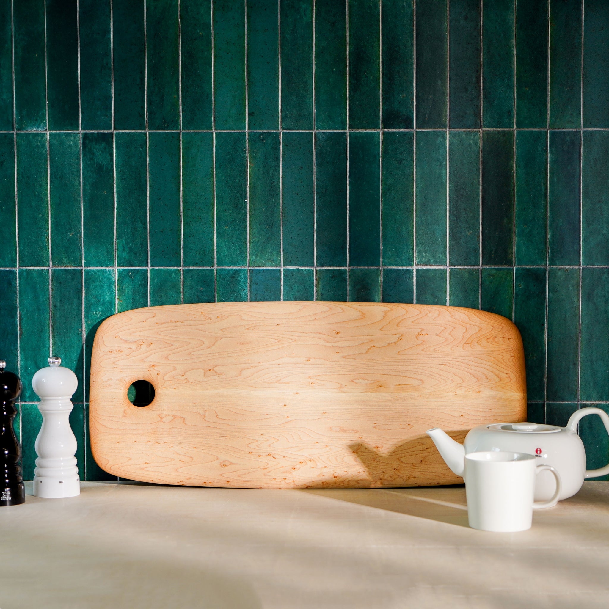 Bird's-Eye Maple Cutting Board, Long Rectangle