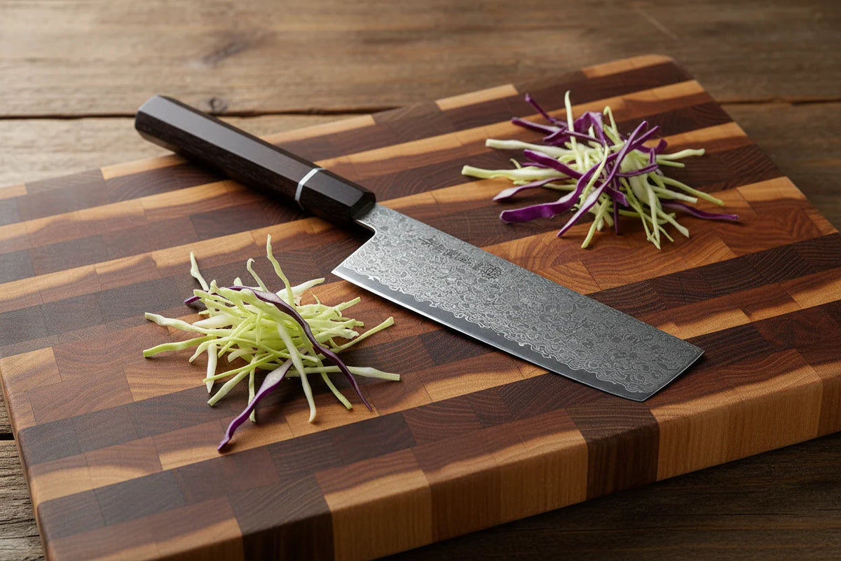 ZA69 Series 69-Layer Damascus - Nakiri Knife, 6.3 in