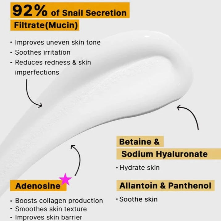 Advanced Snail 92% Repair All in One Cream, 100g