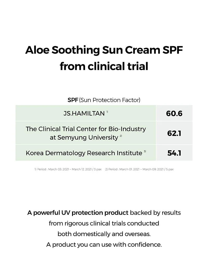 Aloe Soothing Sun Cream, SPF 50