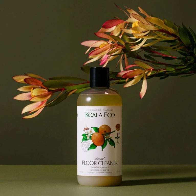 Mandarin + Peppermint Essential Oil Floor Cleaner, 16 oz.