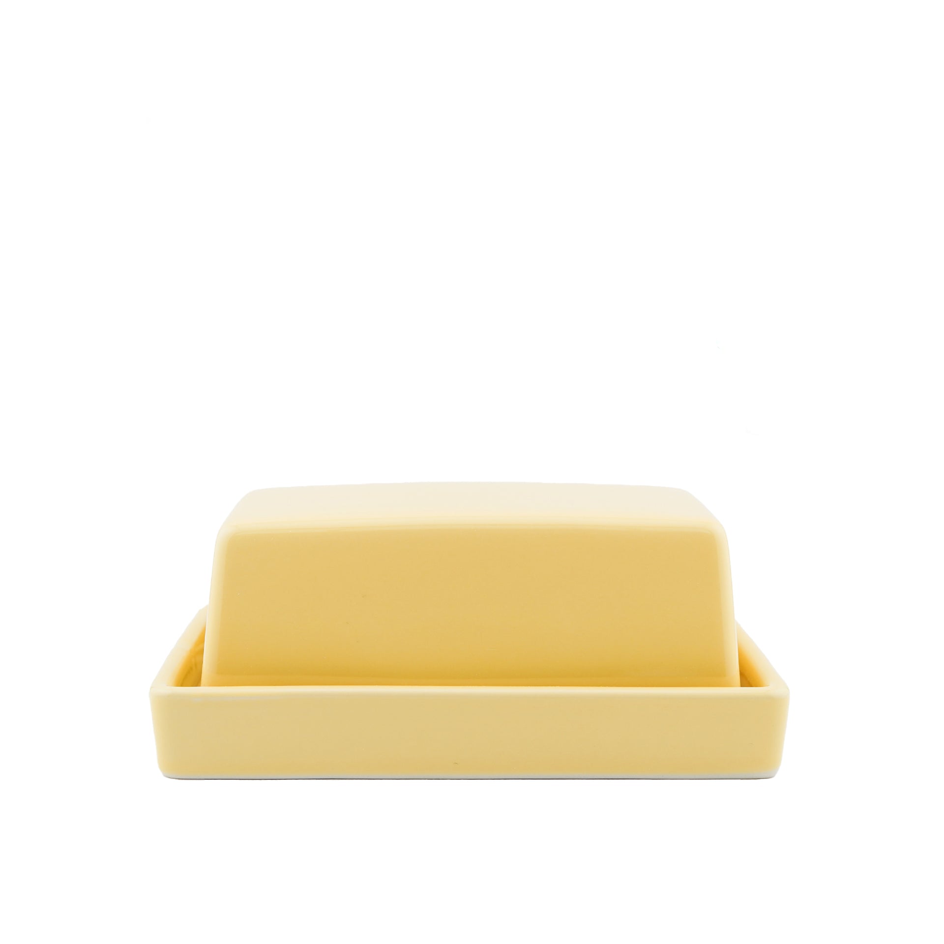 Butter Dish with Knife - Banana
