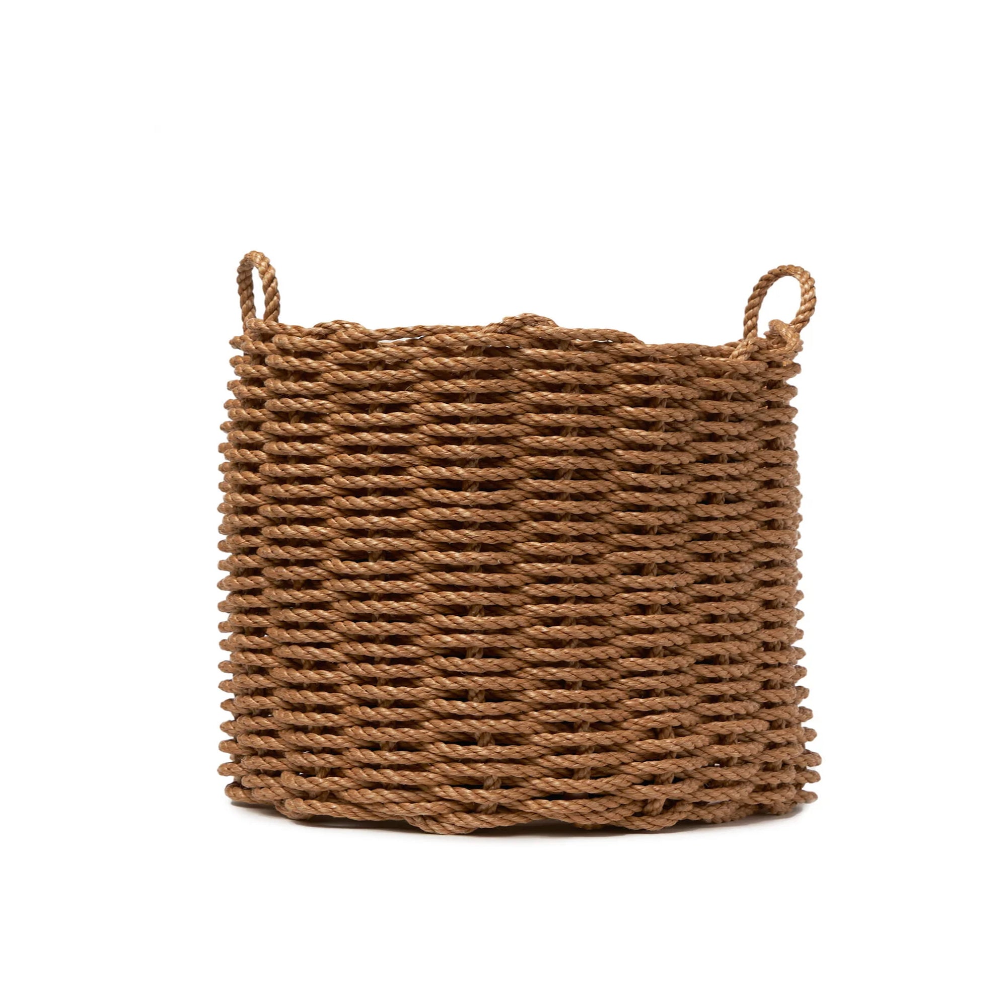 Honeycomb Braided Rope Wide Basket, 18" x 12"