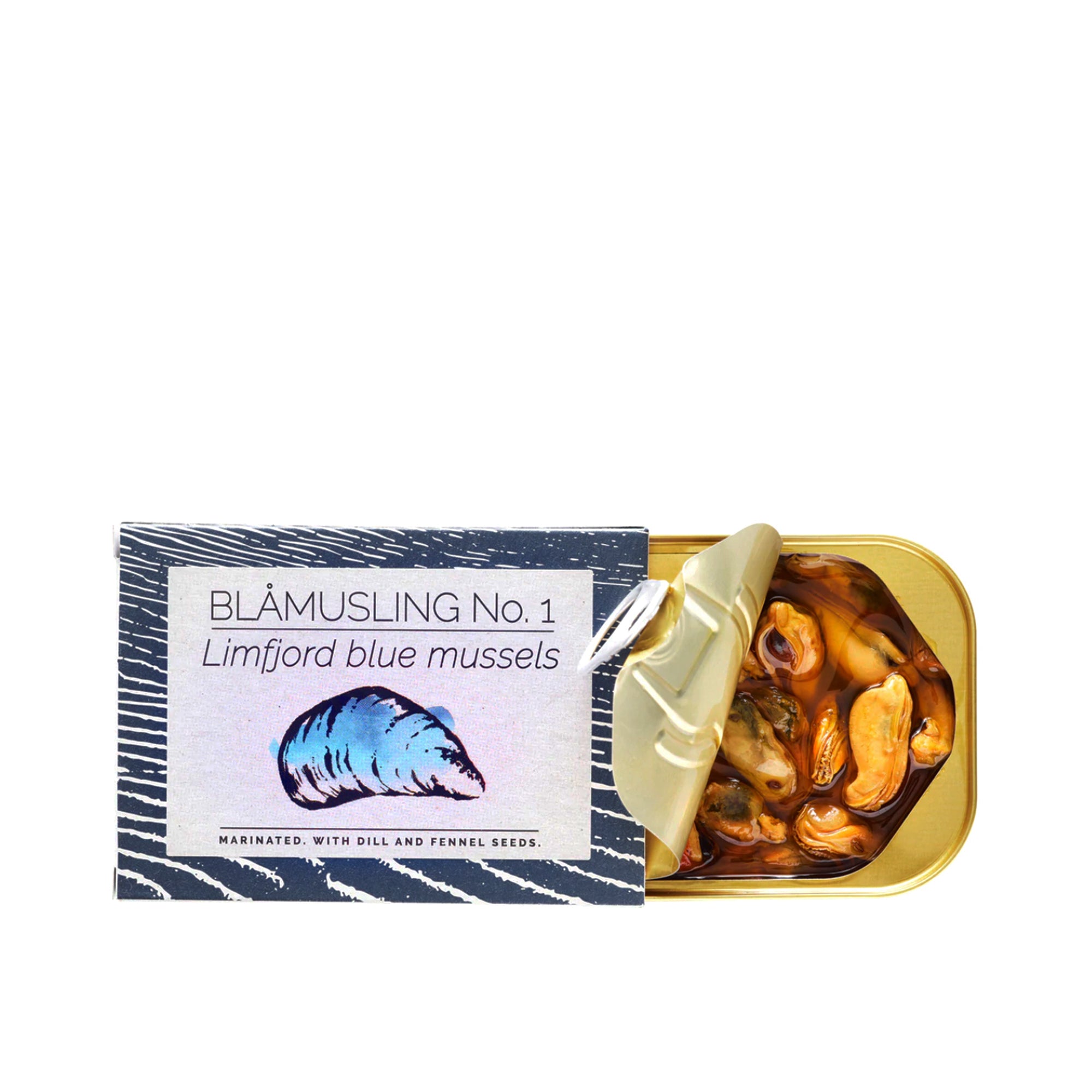 Blåmuslinger No. 1 Limfjord Blue Mussels, Dill & Fennel Seeds