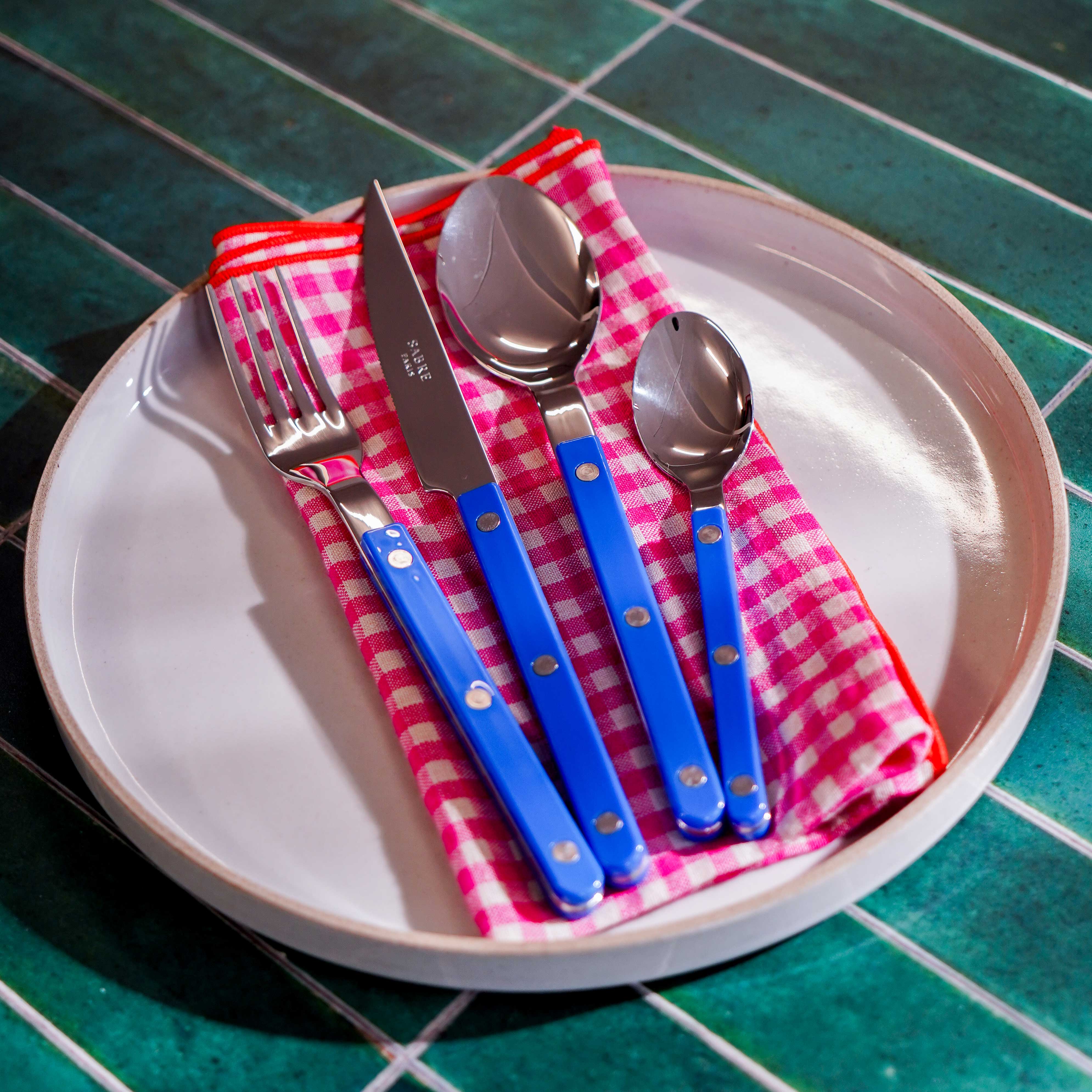 Bistrot Flatware, Lapis Blue, 4pc
