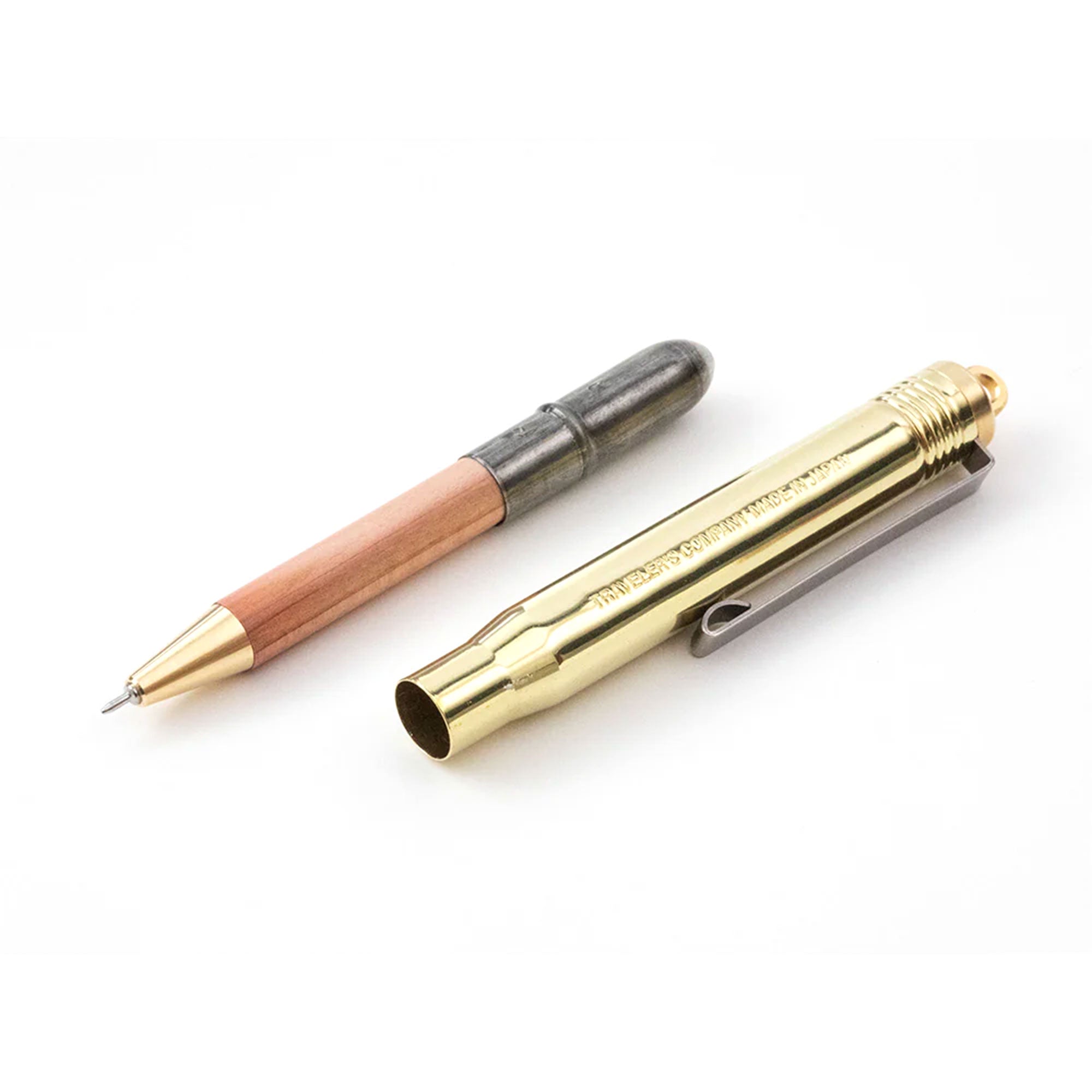 Solid Brass Ballpoint Pen by Traveler's Company