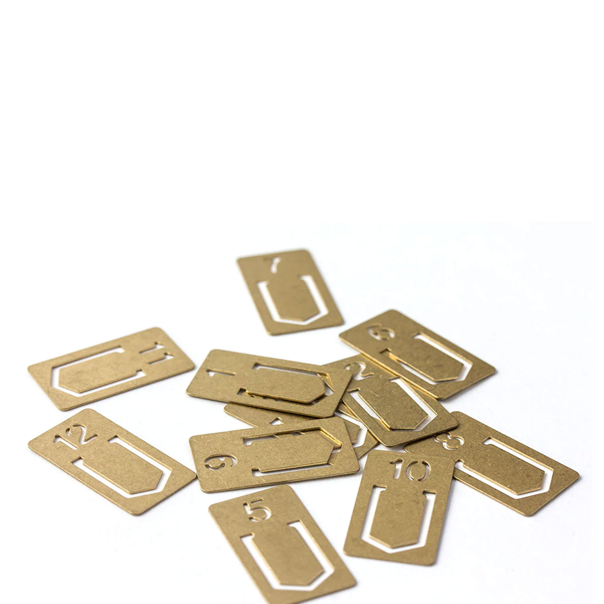 Brass Number Clips by Traveler's Company
