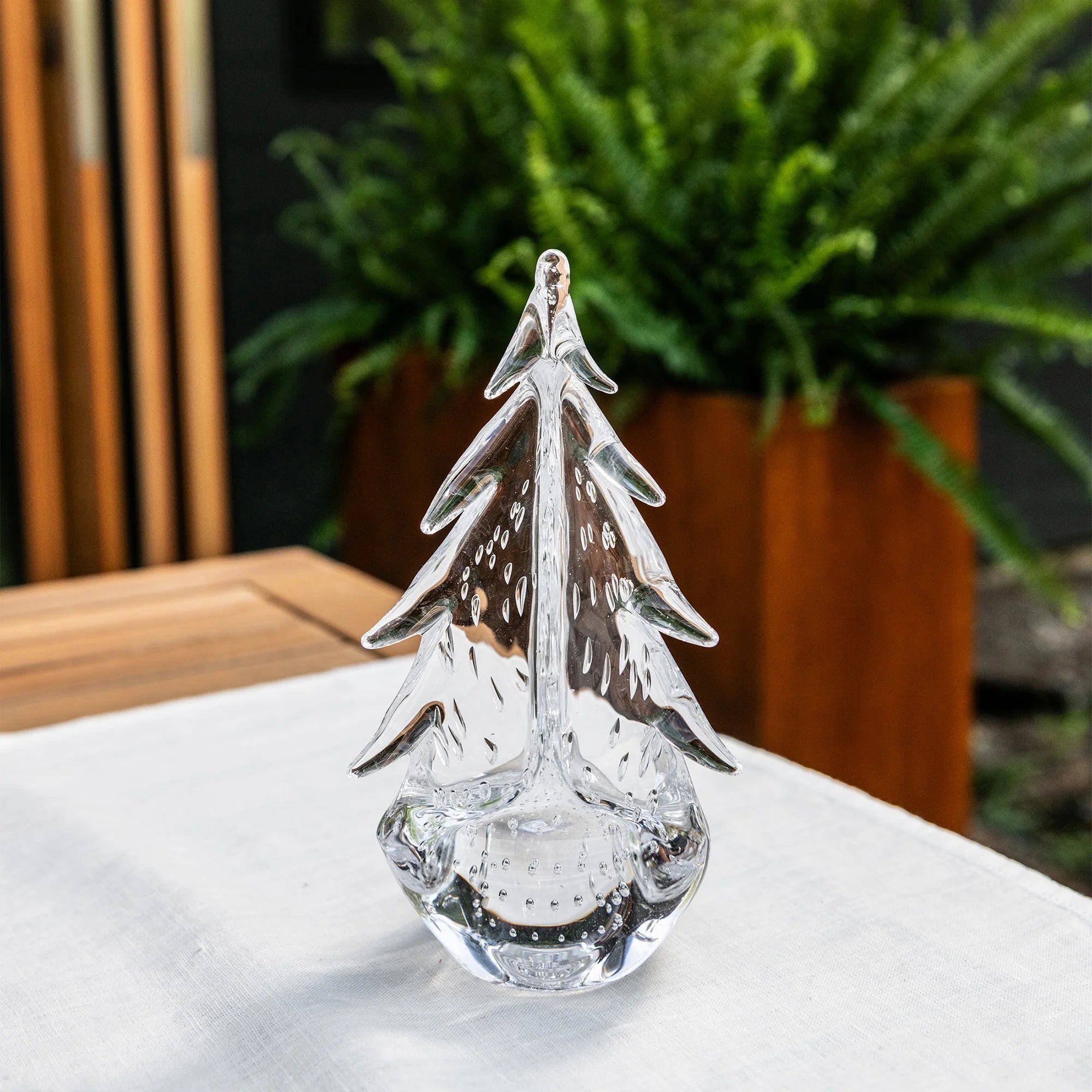 Bubble Evergreen Glass Tree