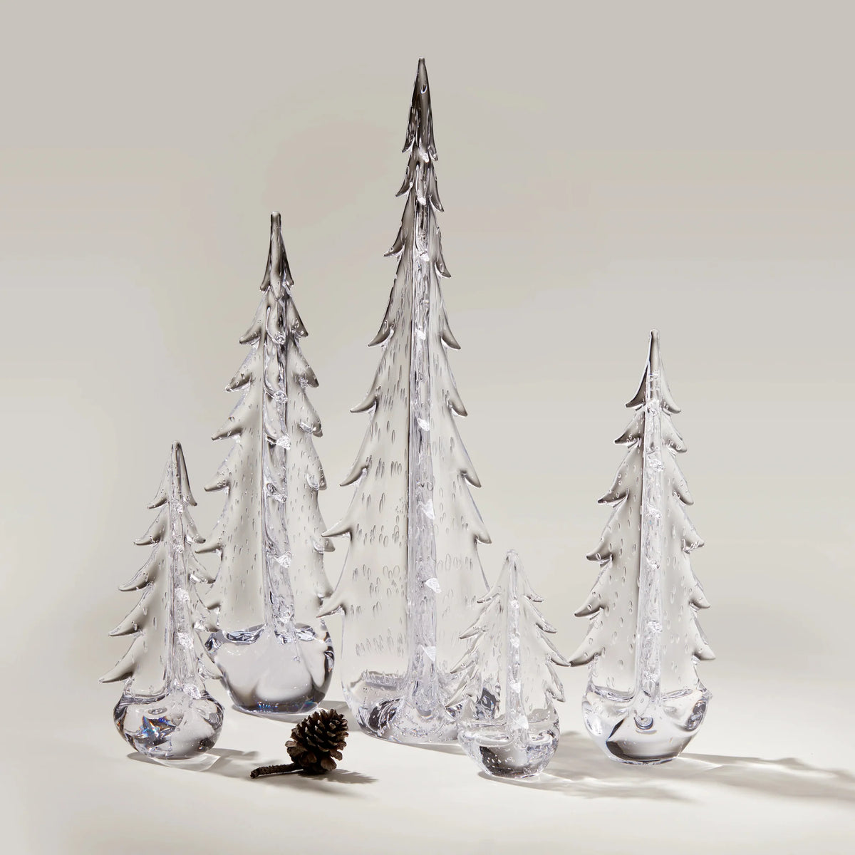 Bubble Evergreen Glass Tree