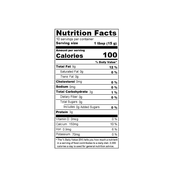 Pure Black Sesame Paste (Unsweetened), 4.58 oz