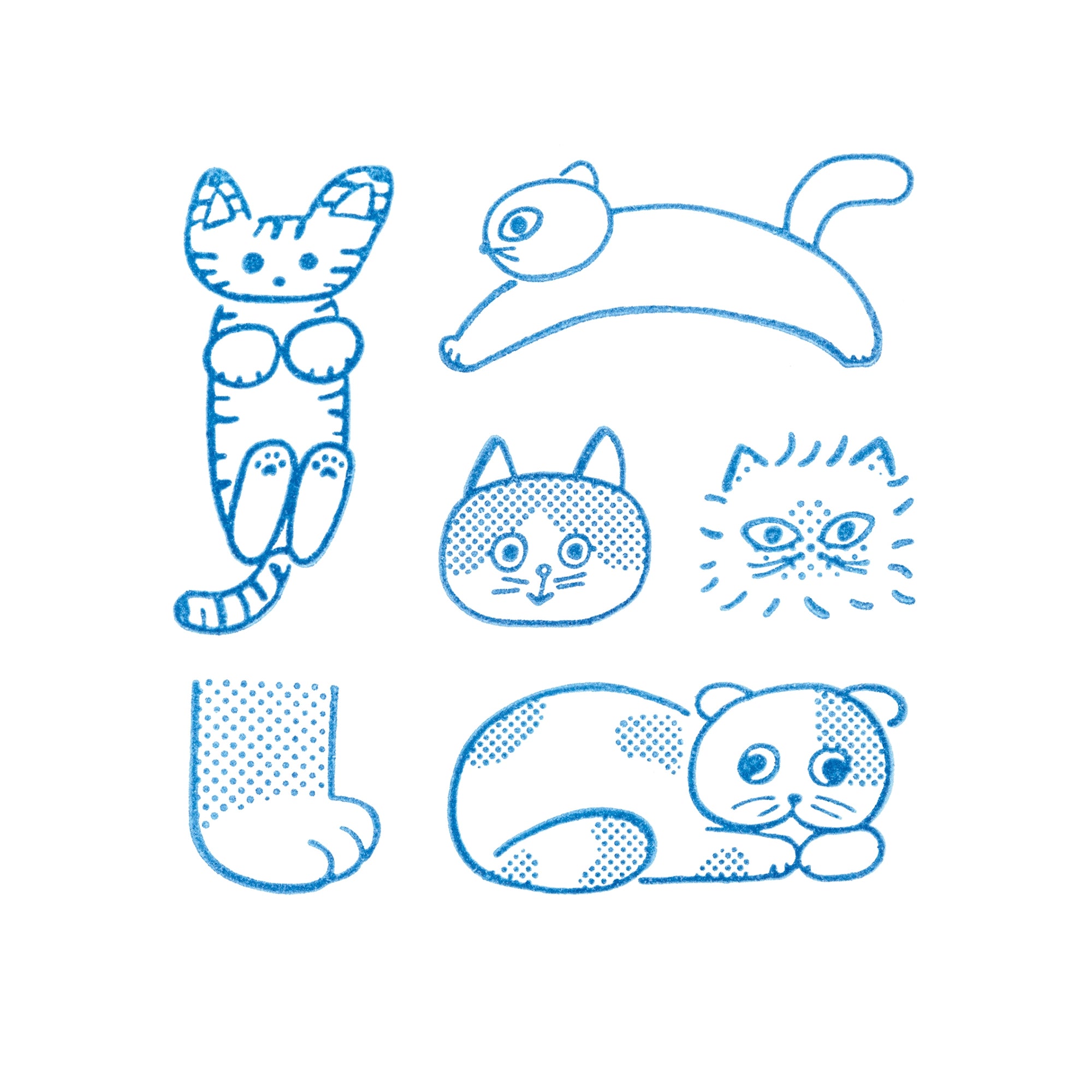 Kori Jirushi Crystal Clarity Stamps, 6 Set Box