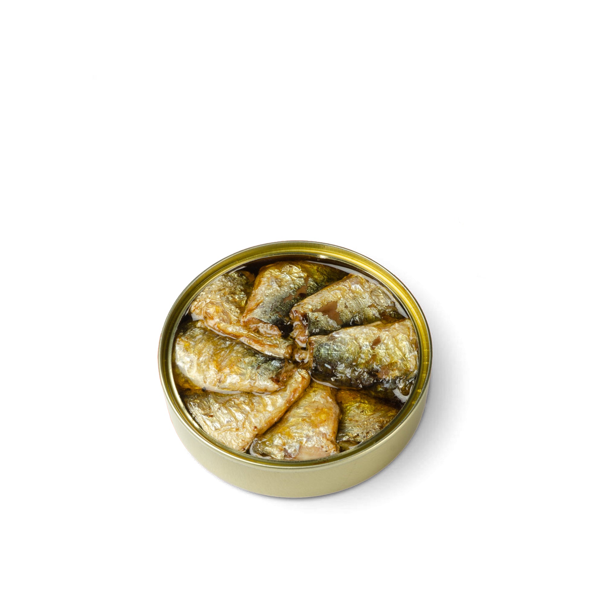 Gueyu Mar Chargrilled Smoked Sardine Tails in EVOO, 5.3oz
