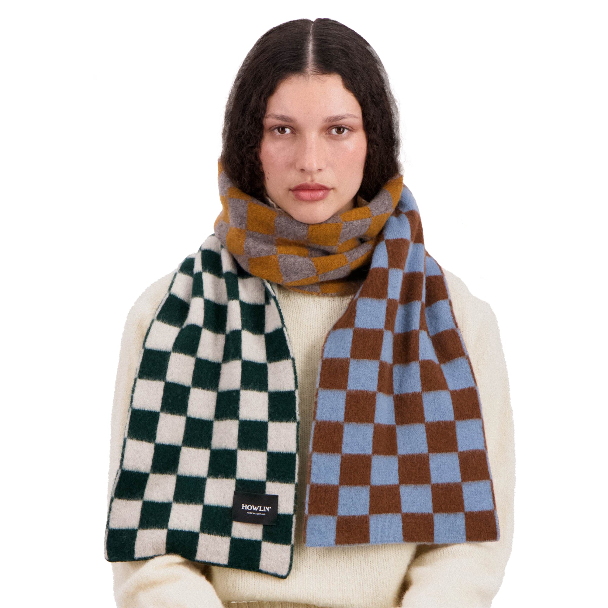 Cosmic Checkerboard Scarf, Dreamy