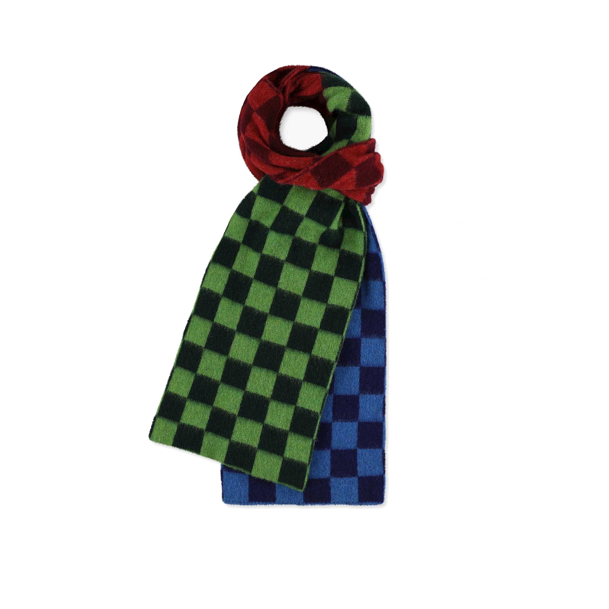 Cosmic Checkerboard Scarf, Forest