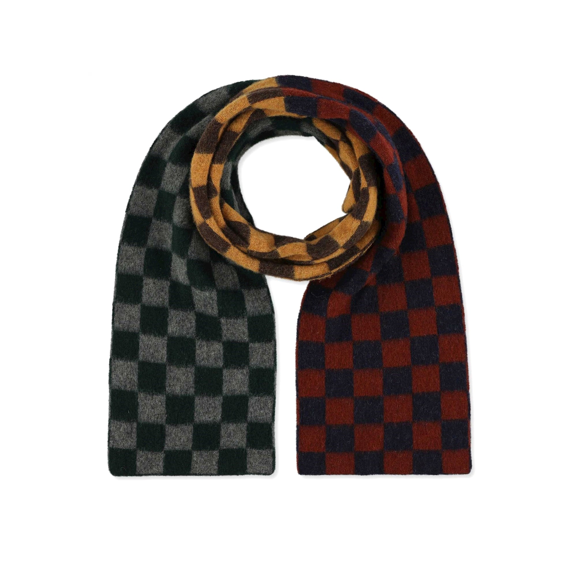 Cosmic Checkerboard Scarf, Navy