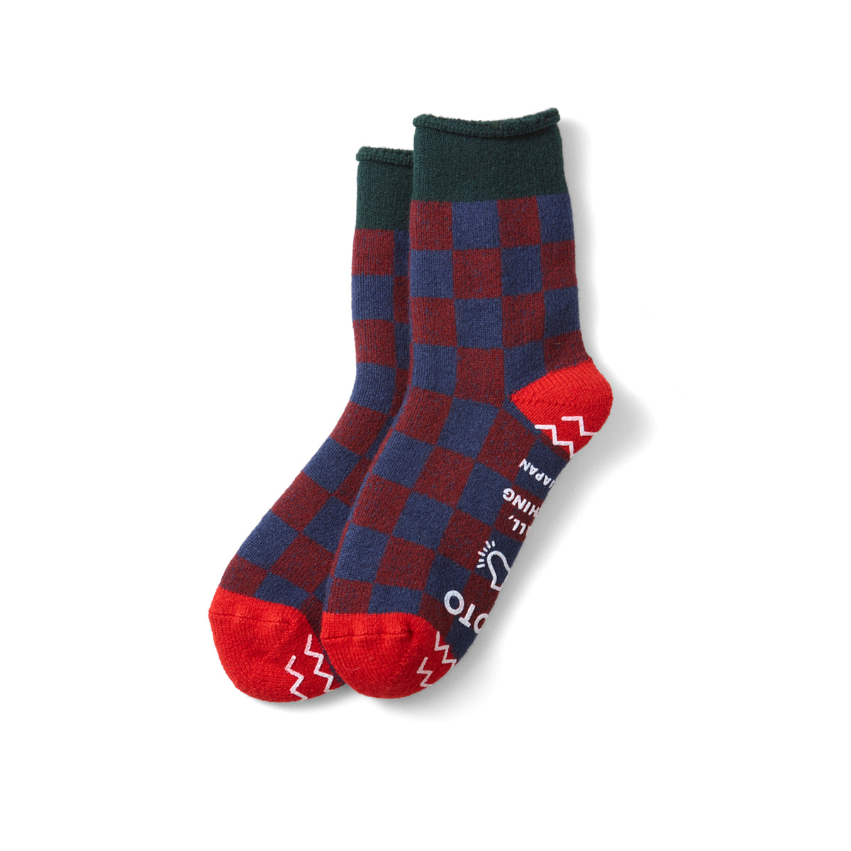Pile Checkerboard Room Socks