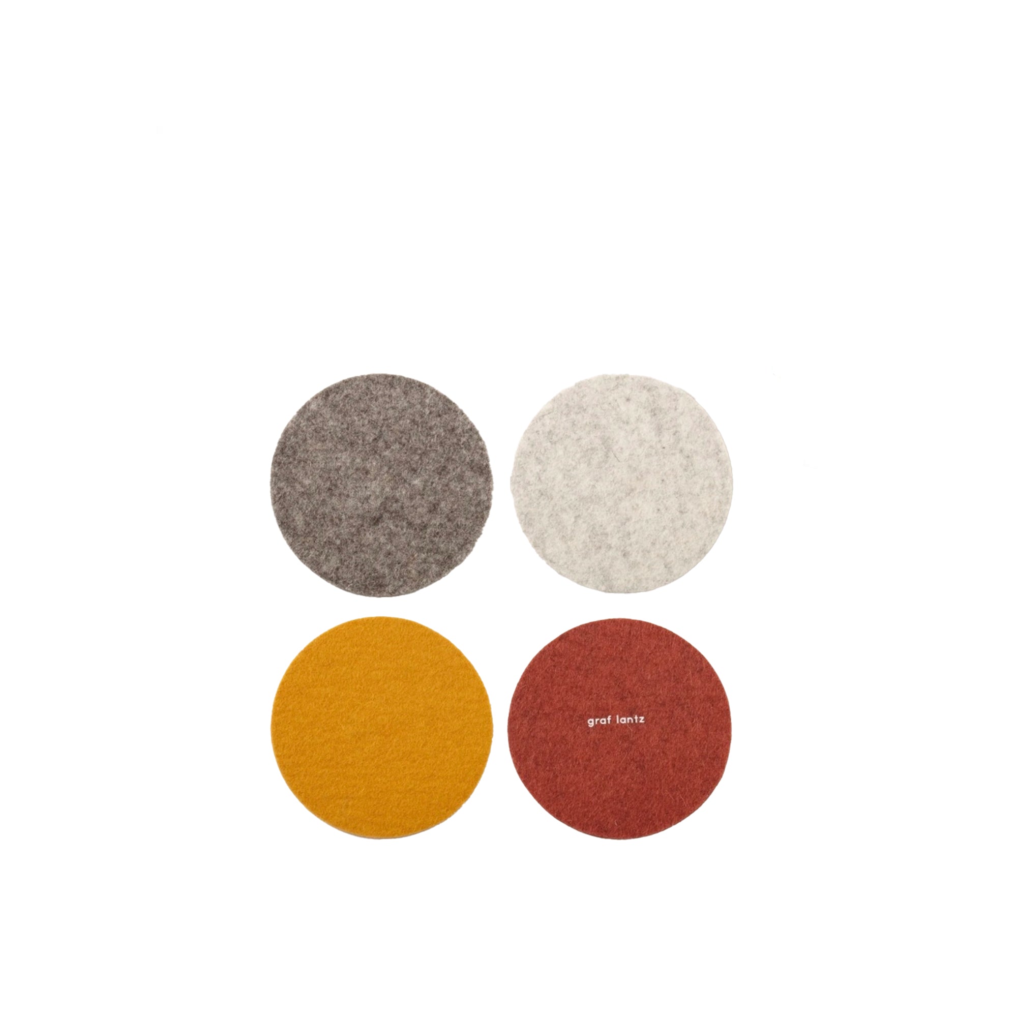 Wool Coasters, 4 Pack