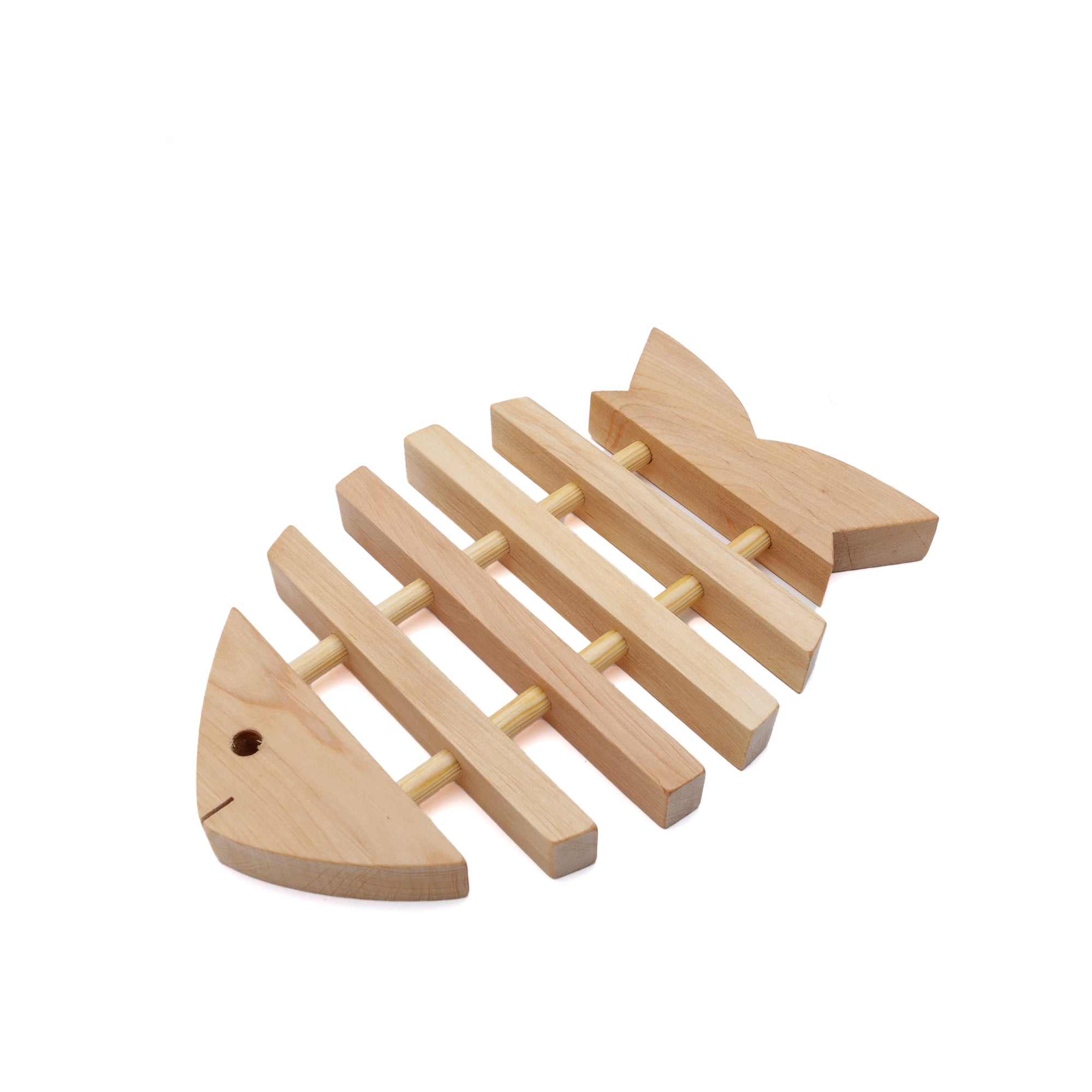 Alder Wood Fishbone Trivet