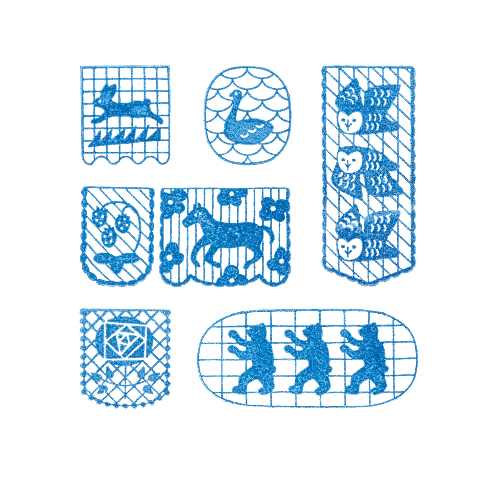 Kori Jirushi Crystal Clarity Stamps, 6 Set Box