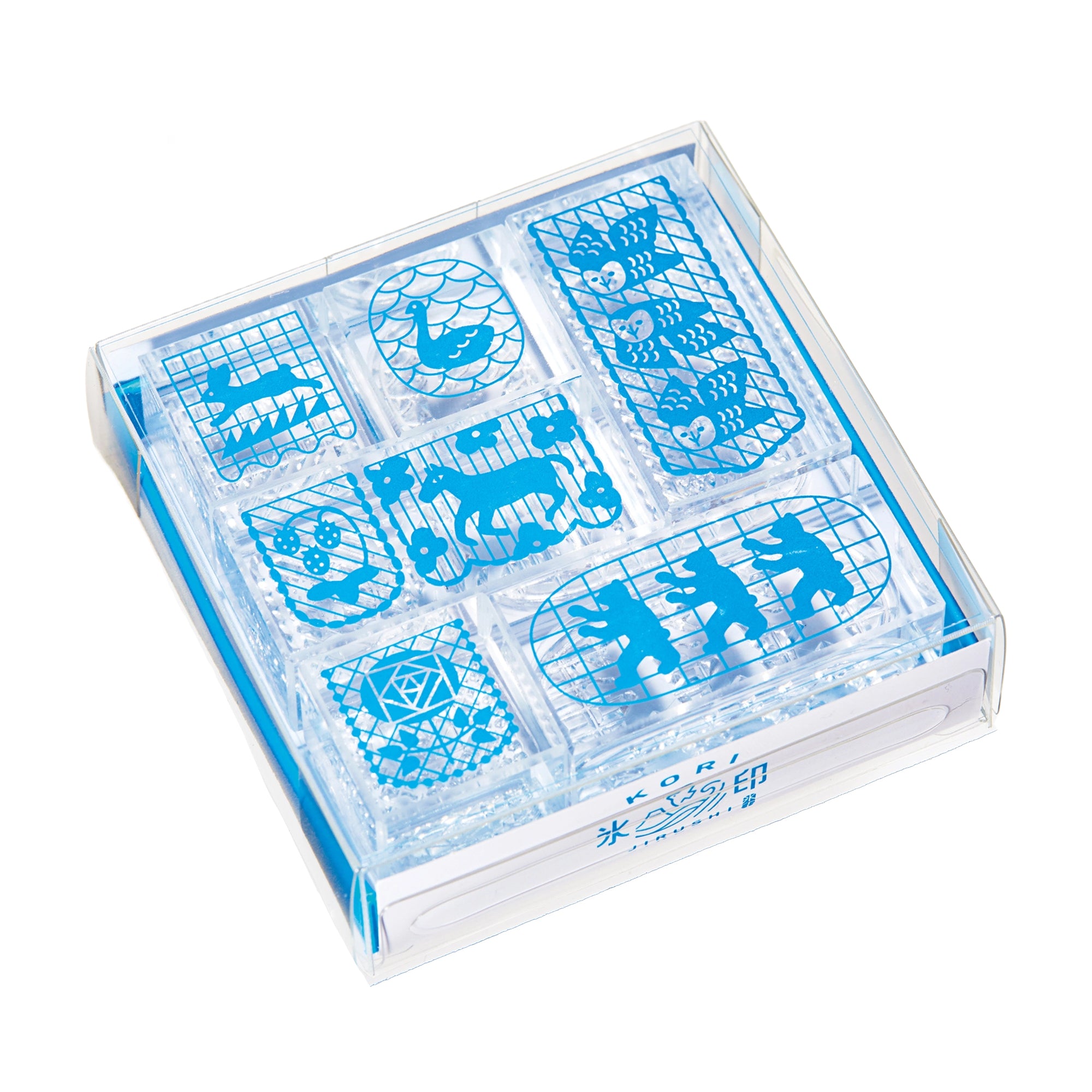 Kori Jirushi Crystal Clarity Stamps, 6 Set Box